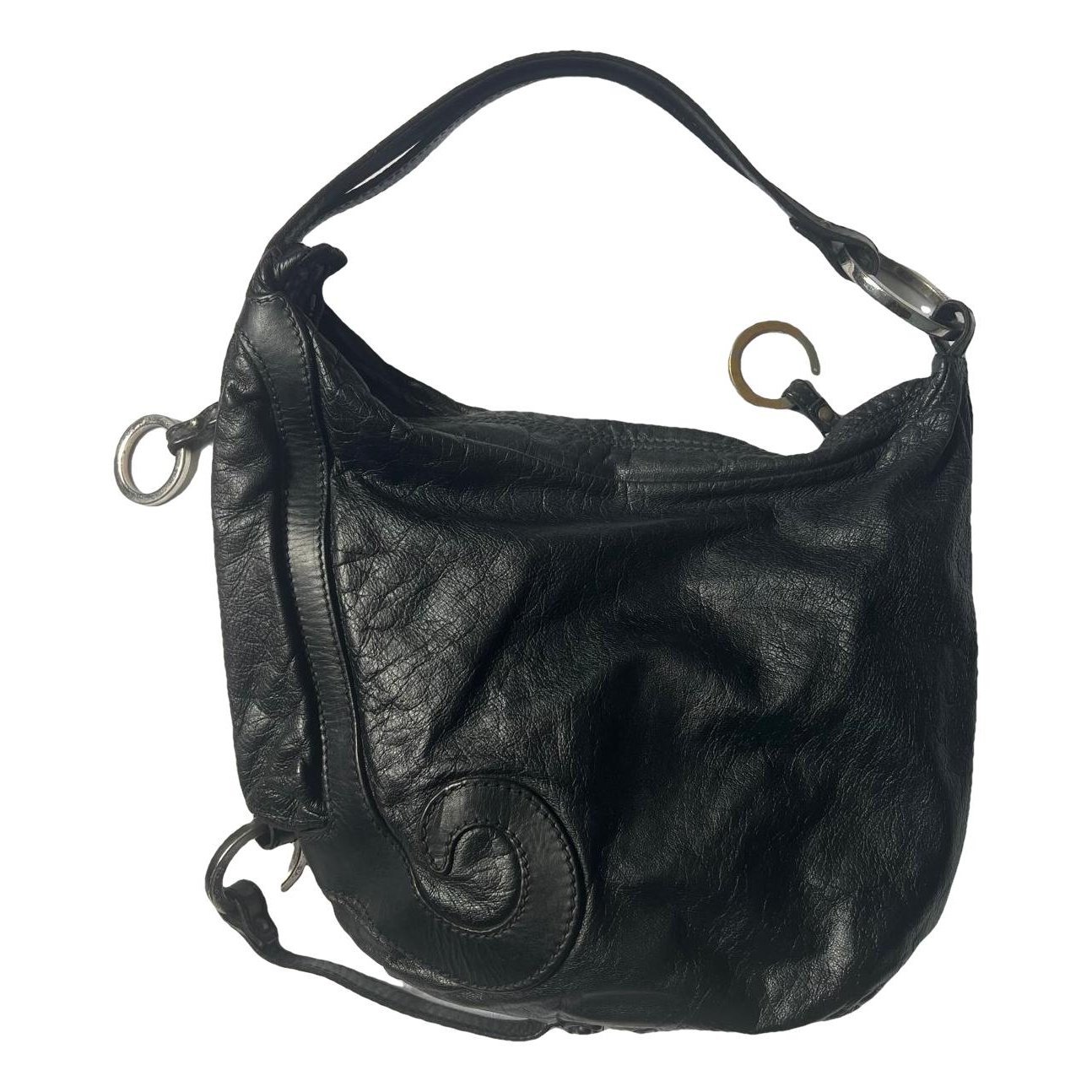 Oyster leather handbag