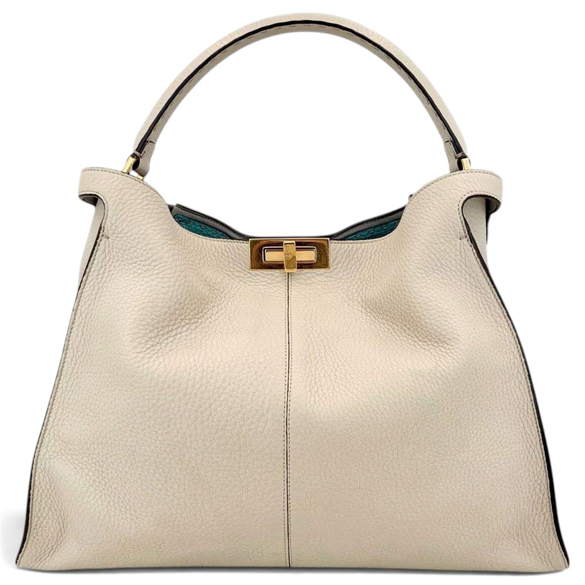 Peekaboo leather handbag