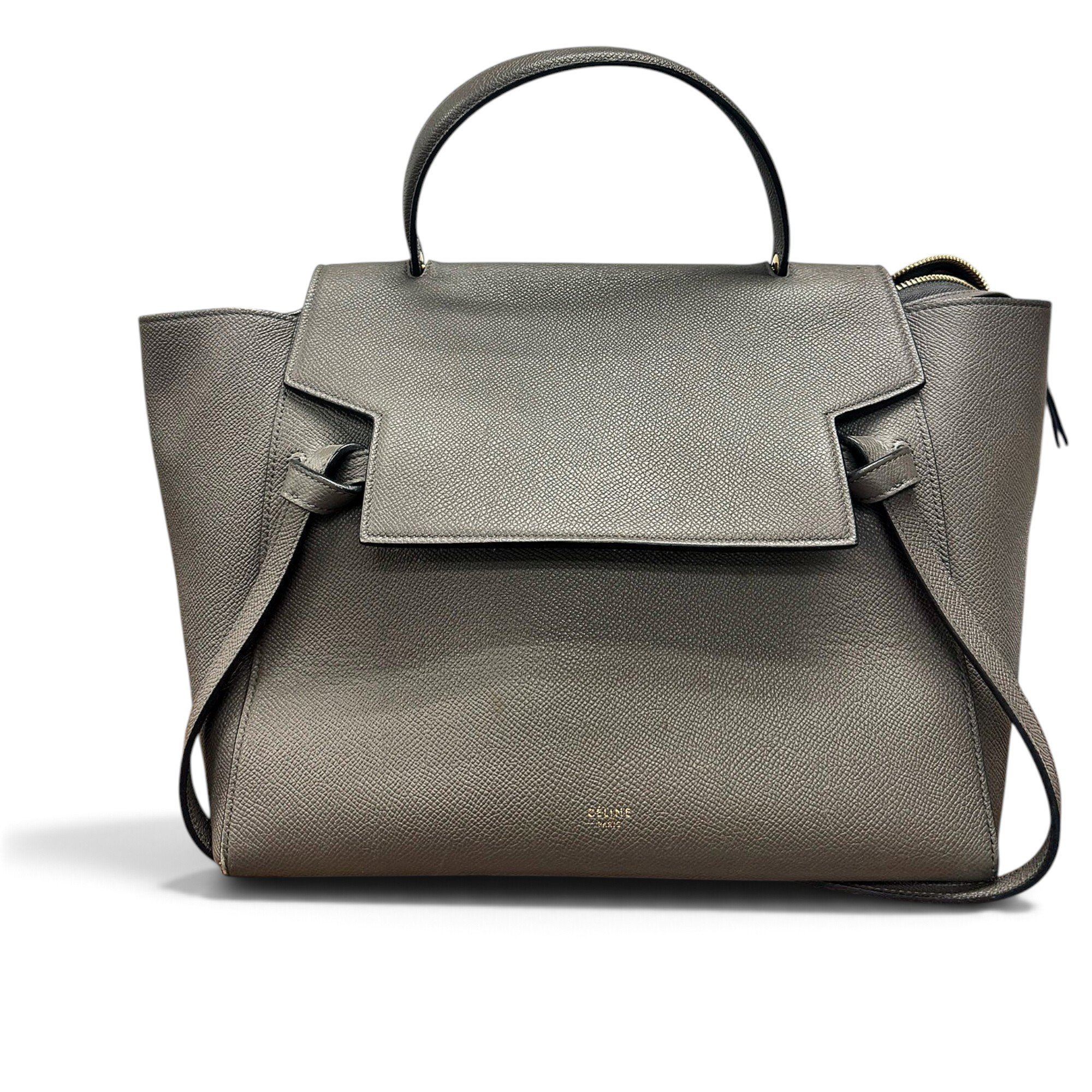 Belt leather handbag