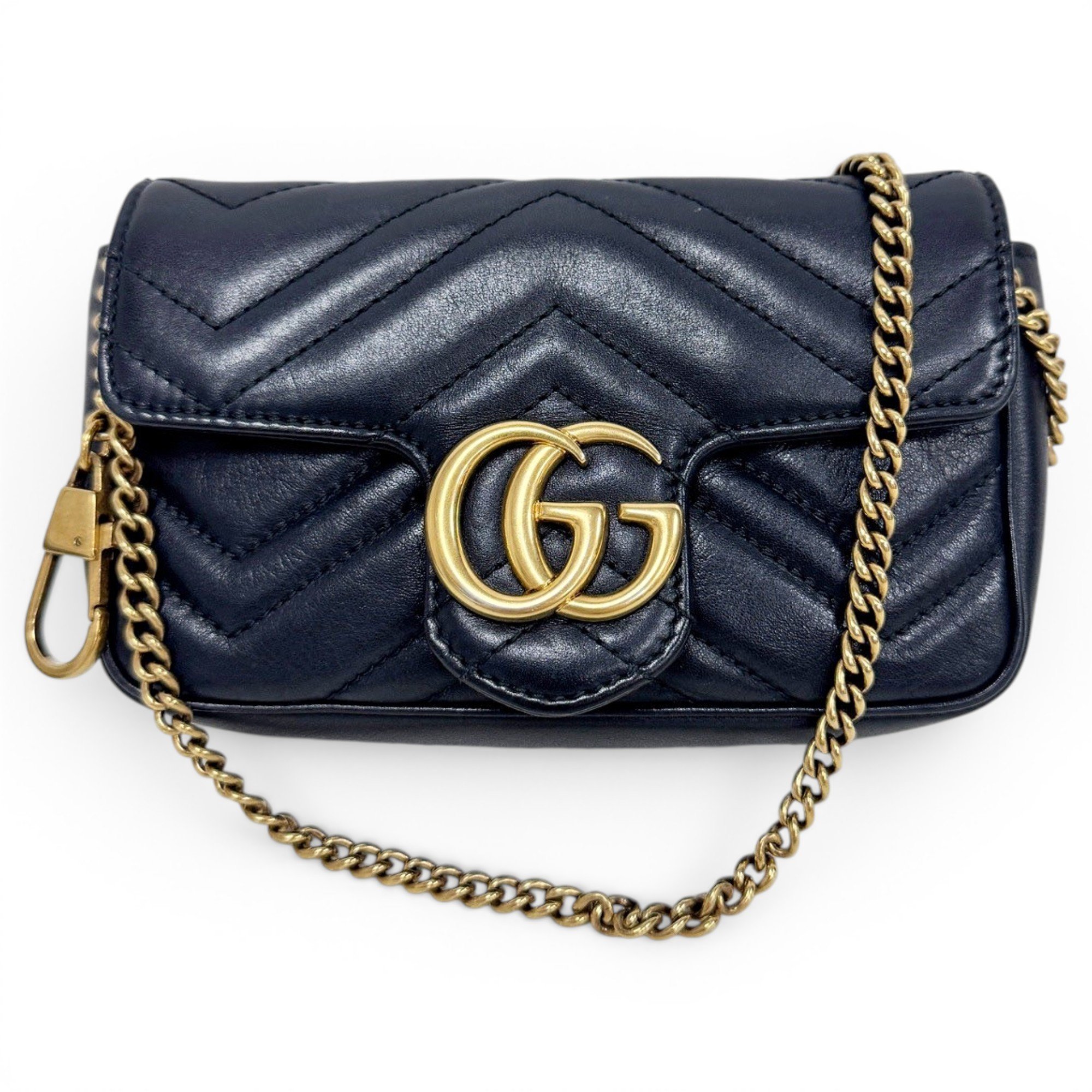 GG Marmont Chain leather crossbody bag