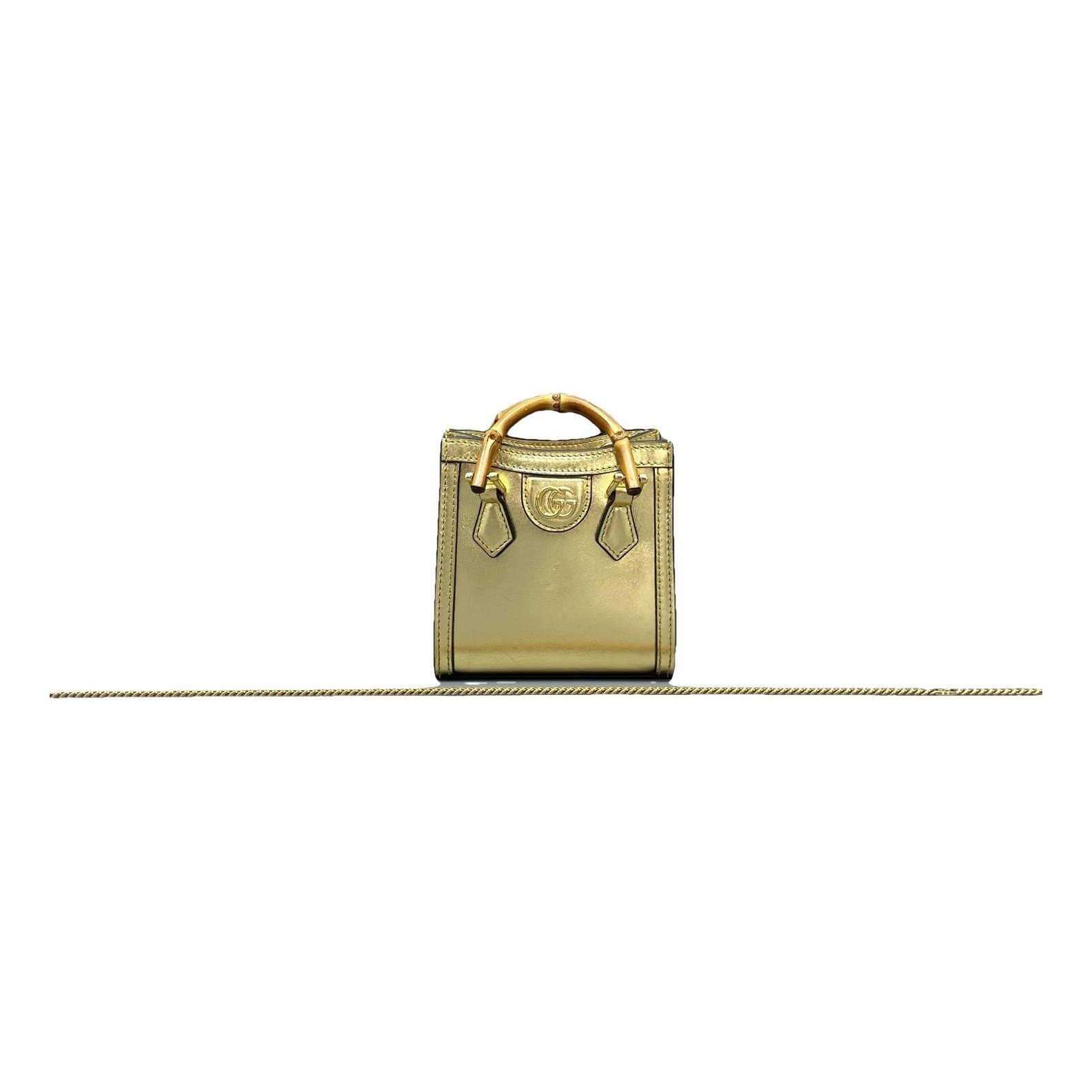 Diana Bamboo leather handbag