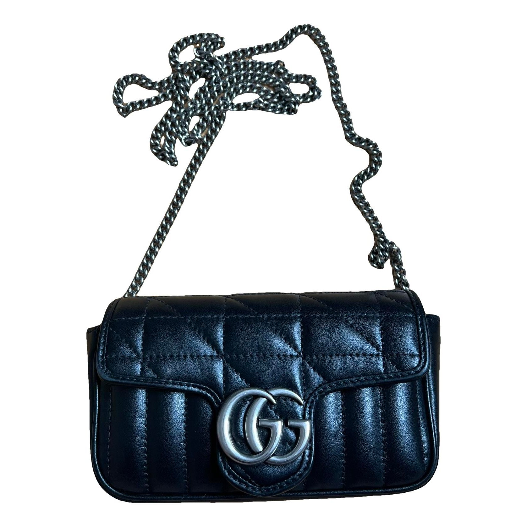 GG Marmont Flap leather crossbody bag