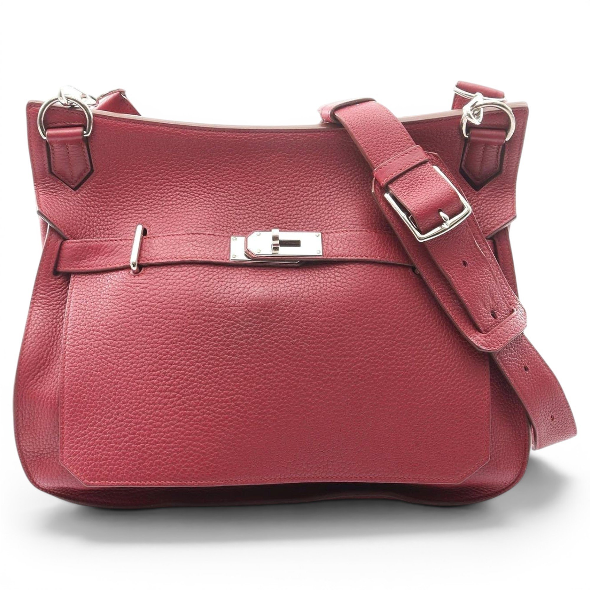 Hermes Jypsiere Handbag Clemence Leather 2010