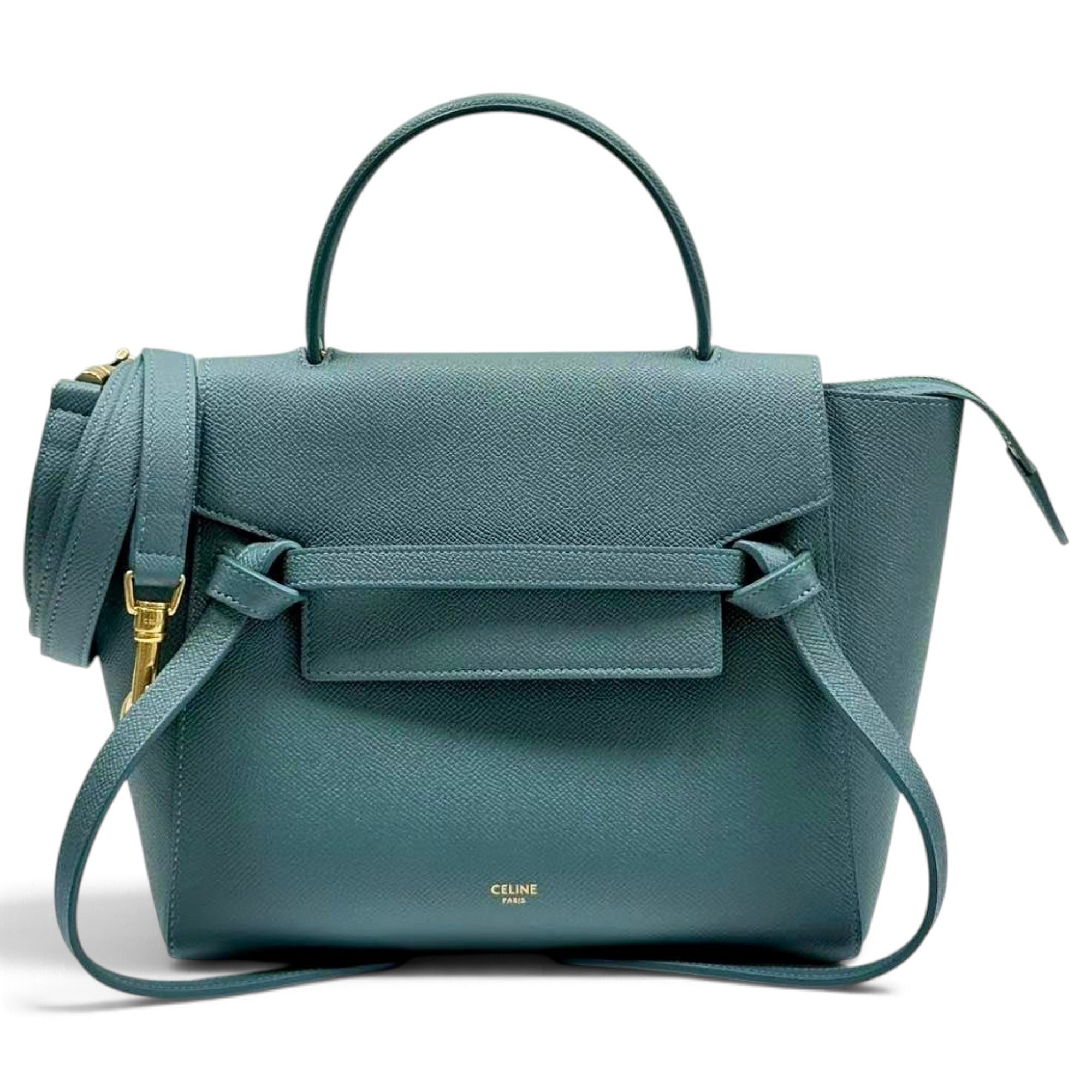 Belt leather handbag
