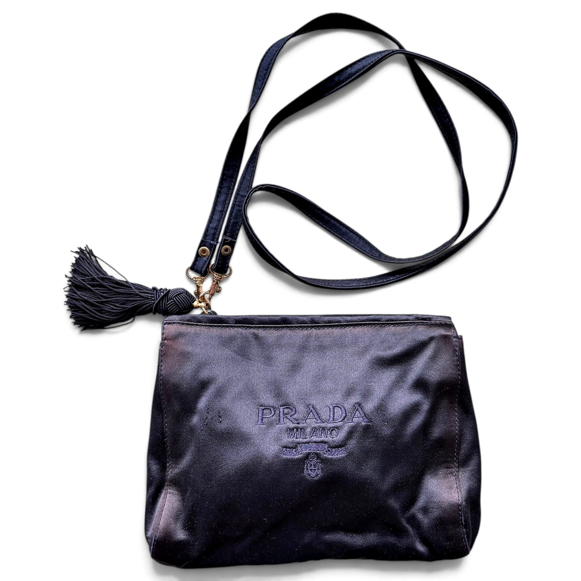 Silk clutch bag