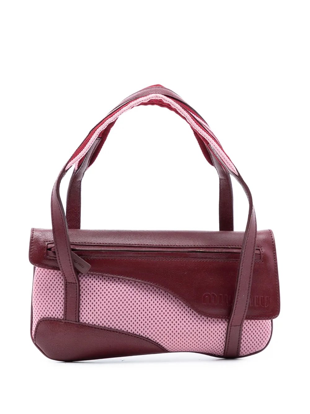 2021-2025 Leather Trimmed Mesh handbag