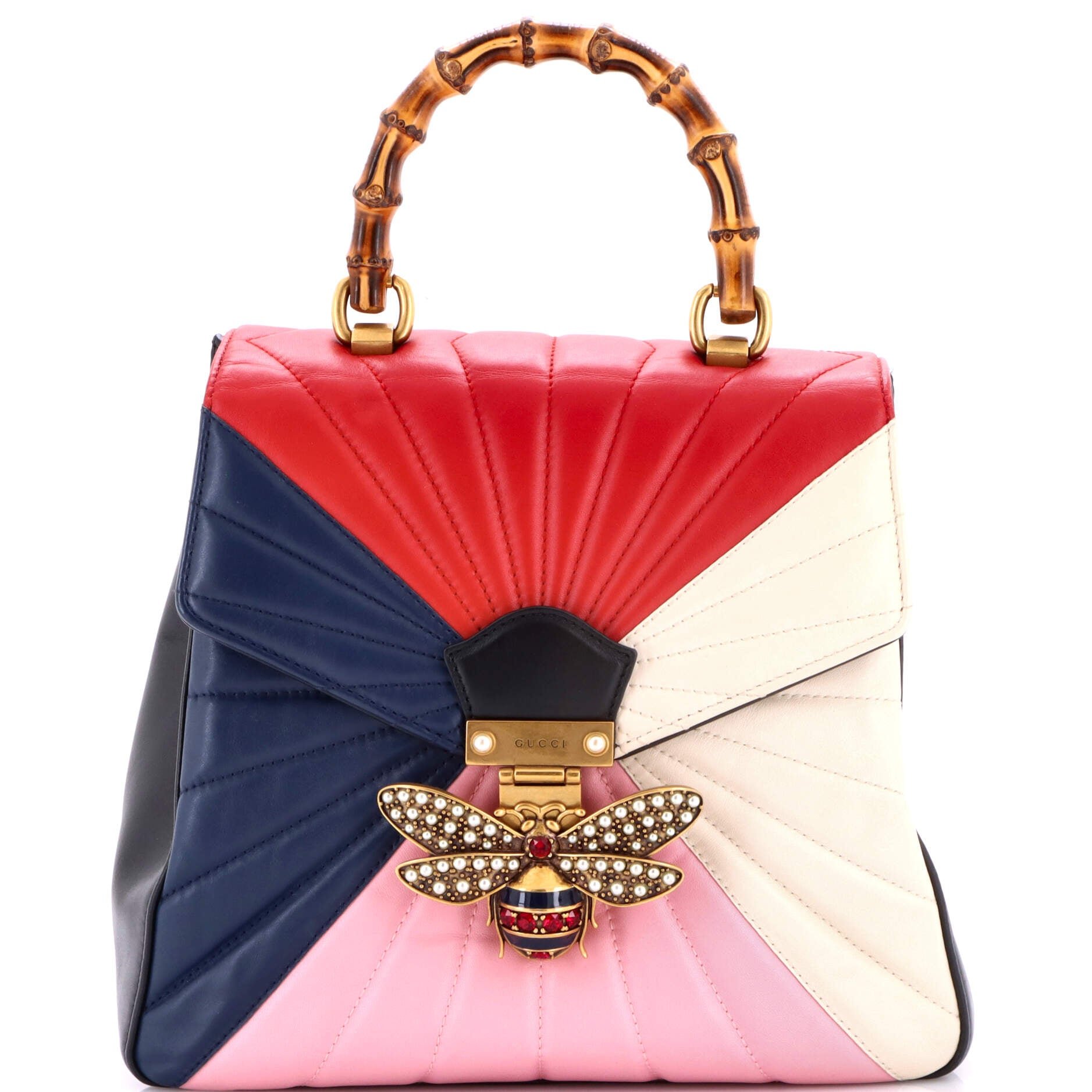 Queen Margaret Backpack Multicolor Quilted Leather Small