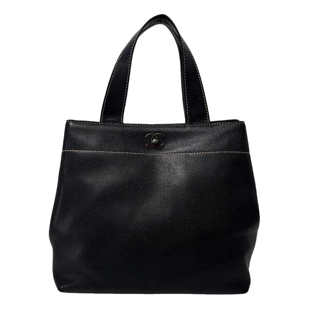 Leather tote