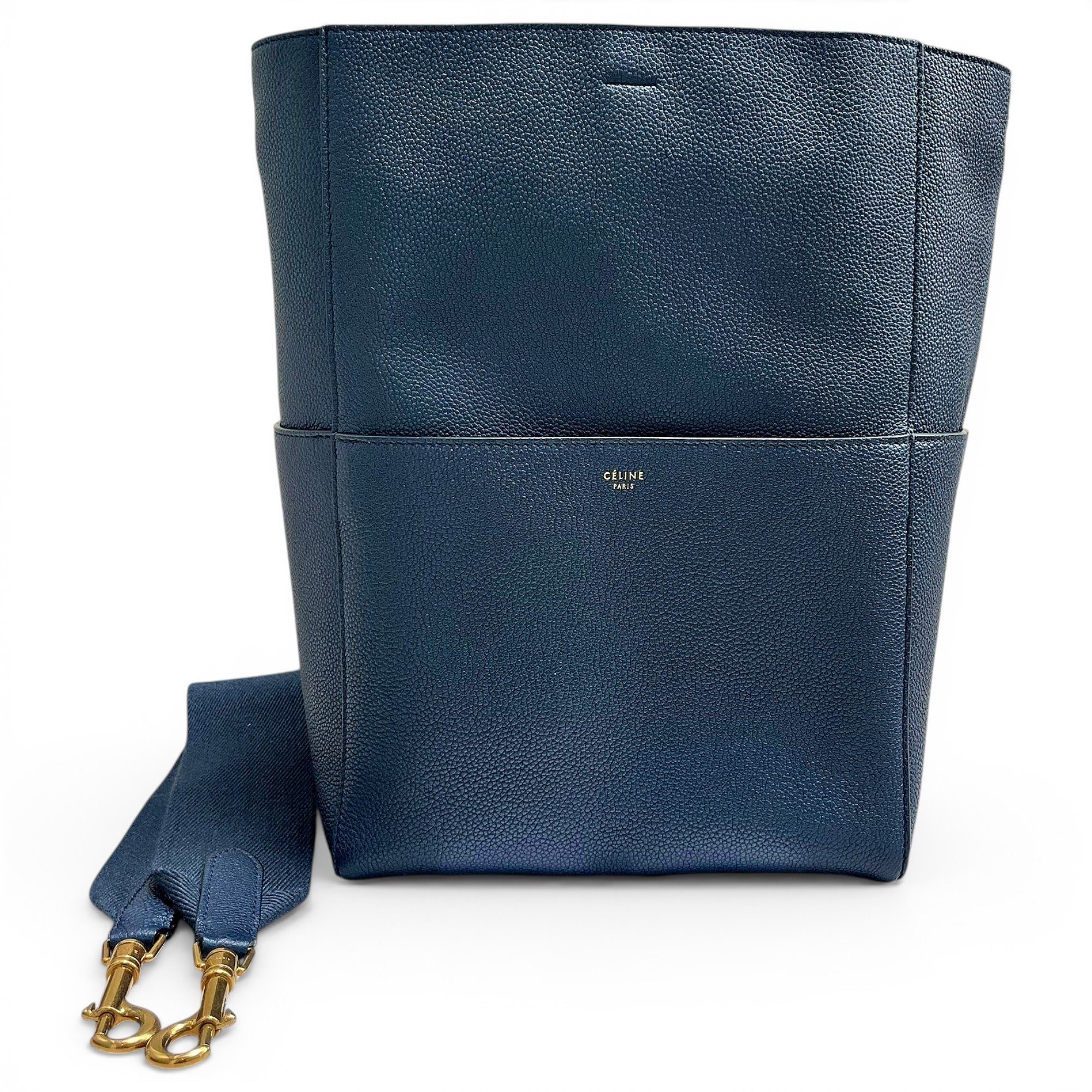 Seau Sangle leather handbag