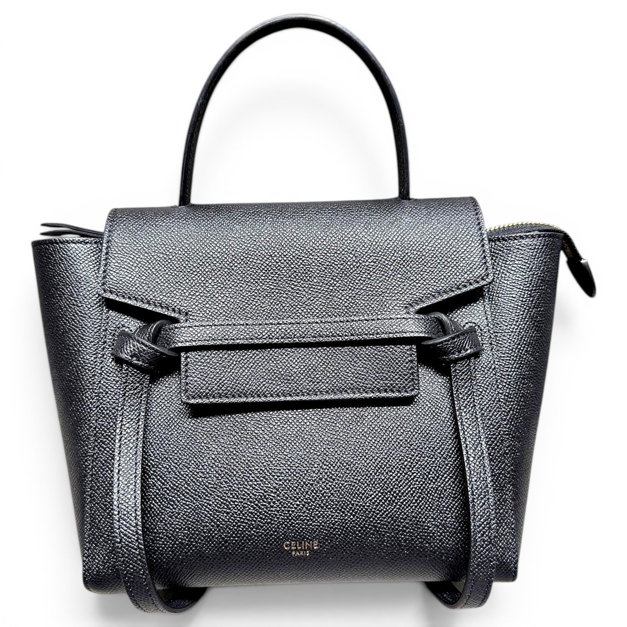 Belt leather handbag
