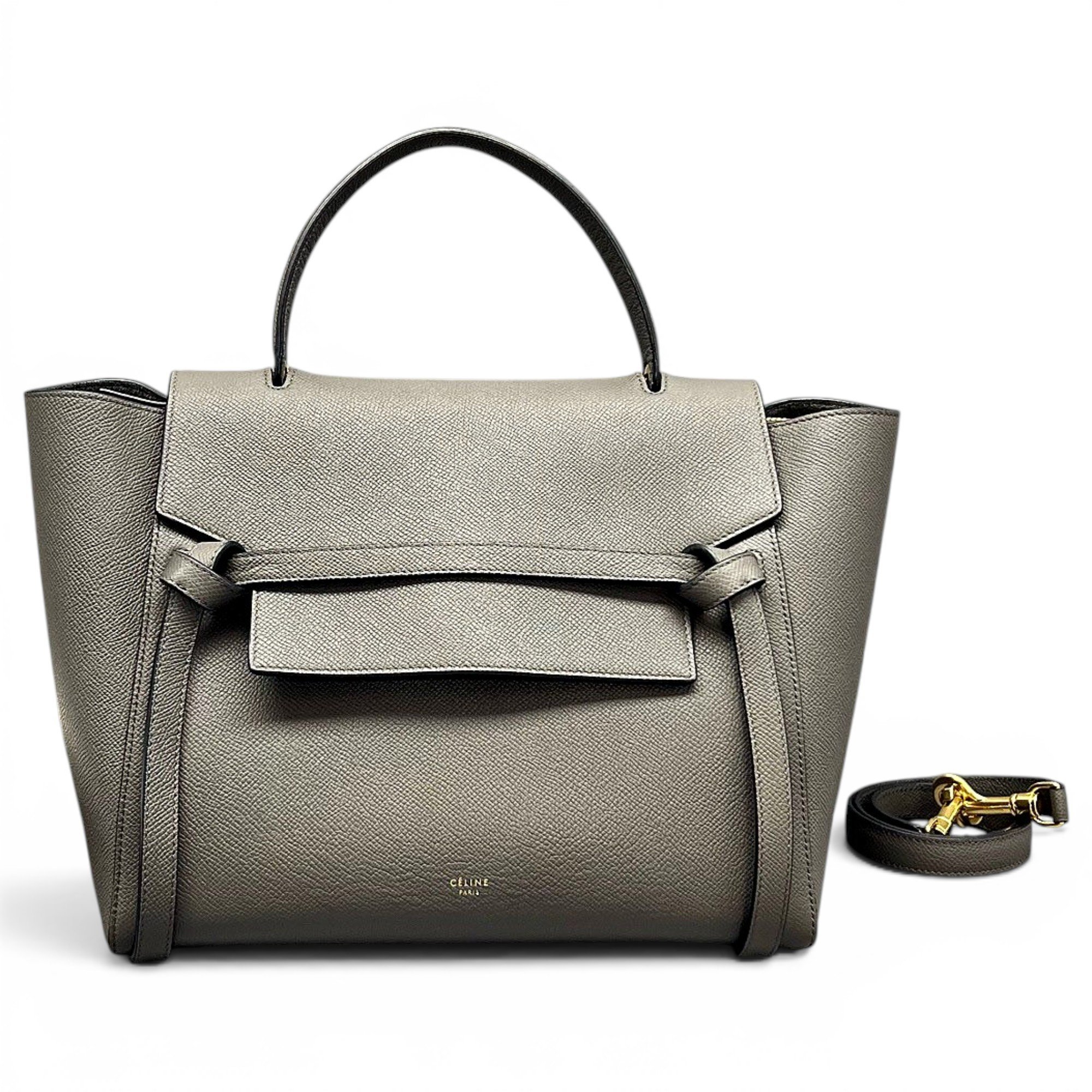 Belt leather handbag