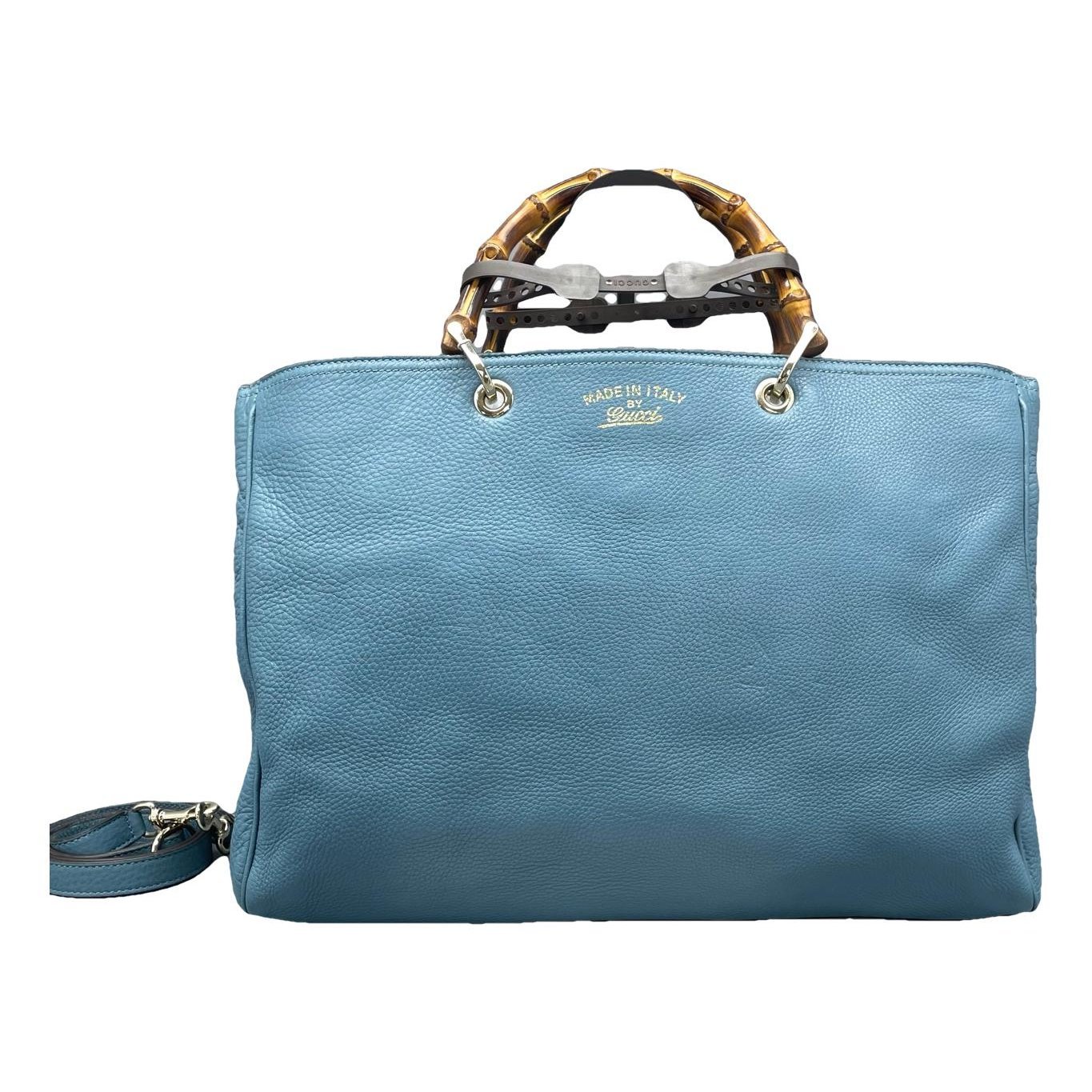 Bamboo leather handbag