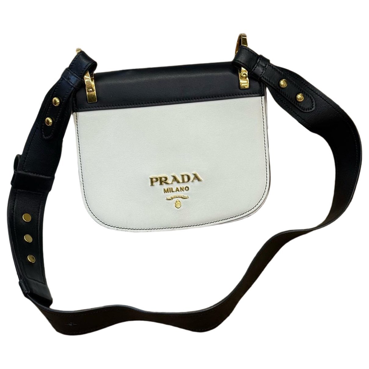 Pionnière leather crossbody bag