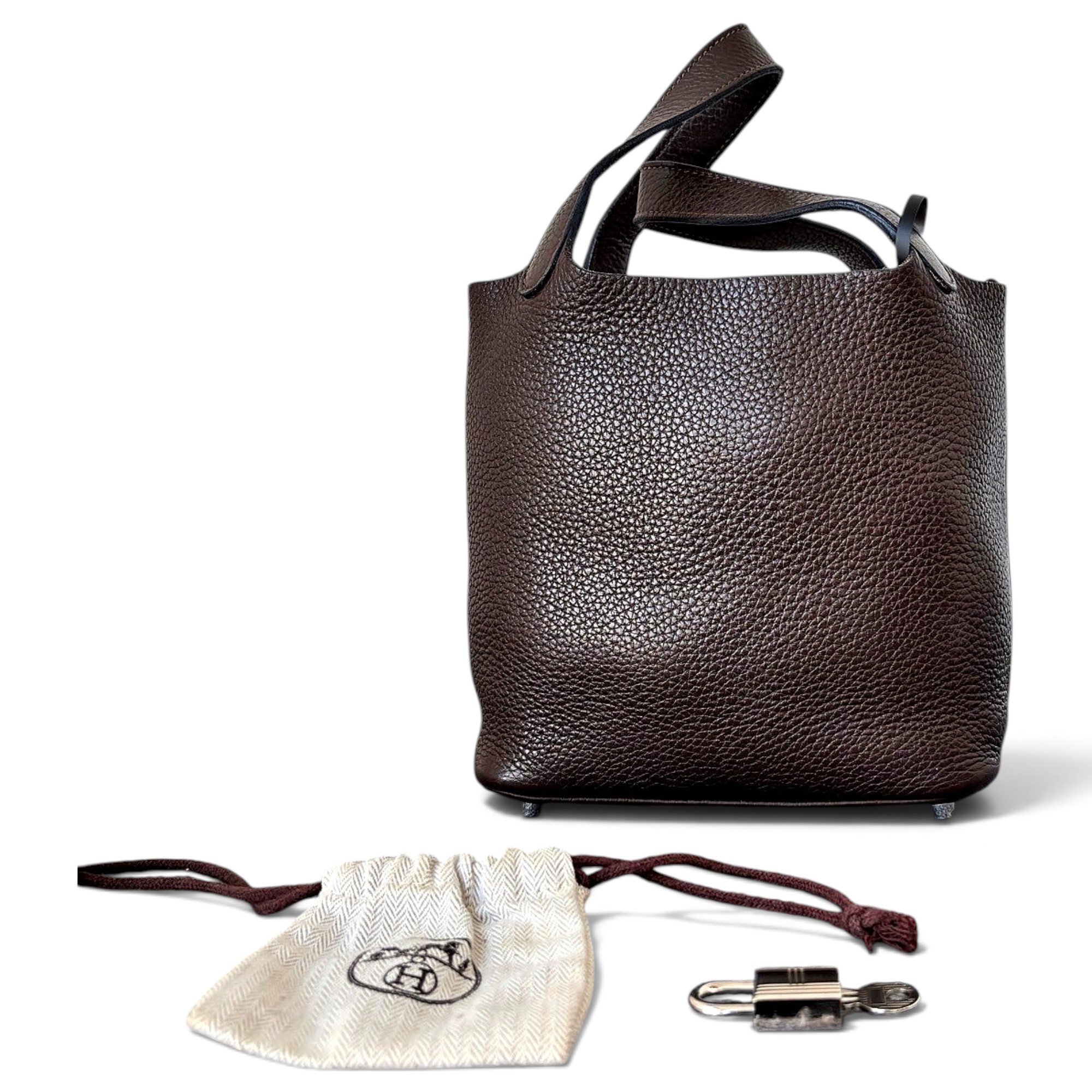 Picotin leather handbag