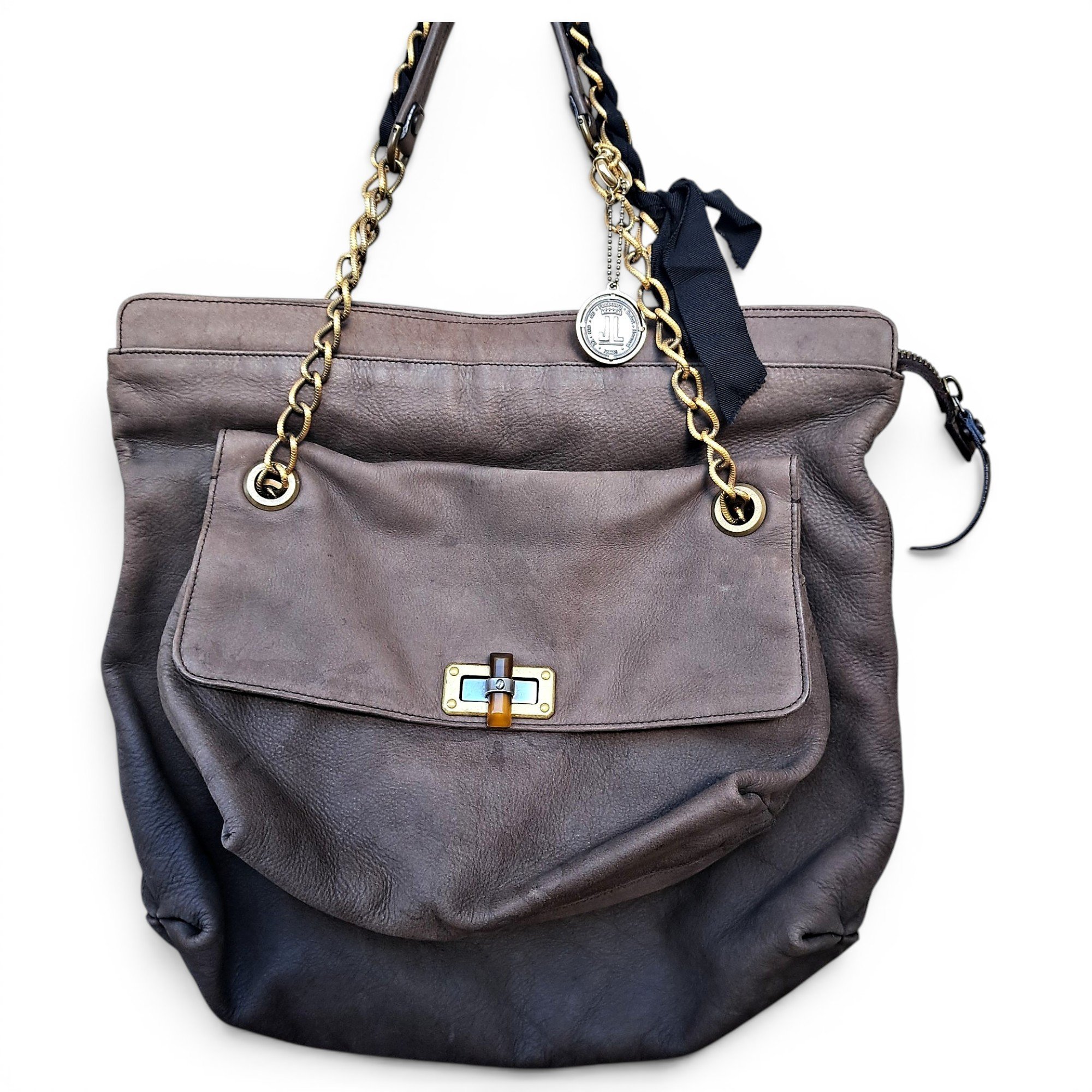 Happy leather handbag