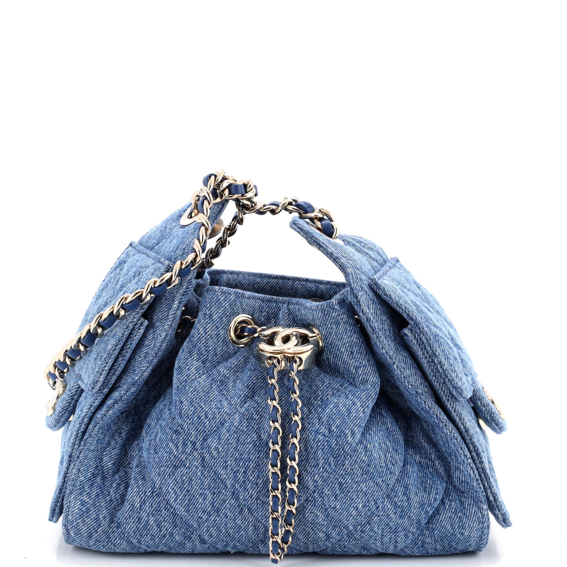 25 Hobo Bag Quilted Denim Mini