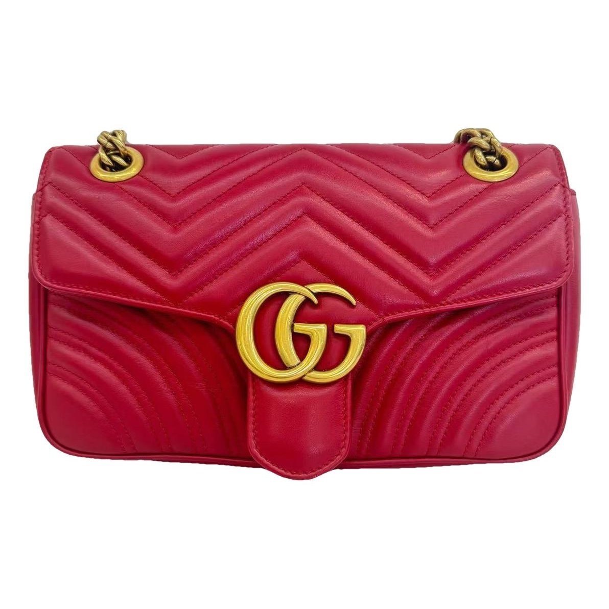 GG Marmont Flap leather crossbody bag