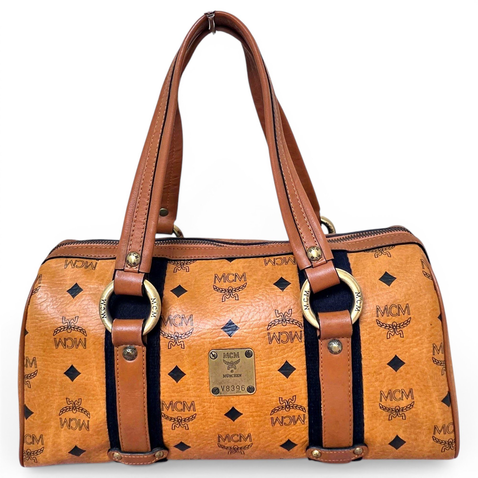 Boston leather satchel