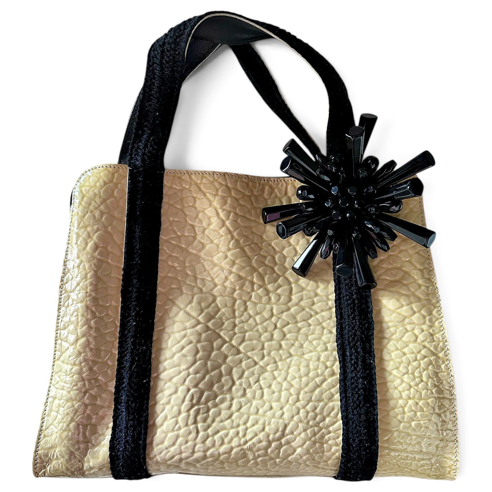 Patent leather tote