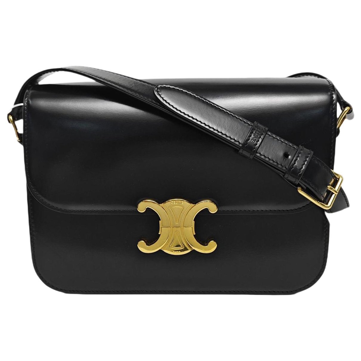 Triomphe leather crossbody bag