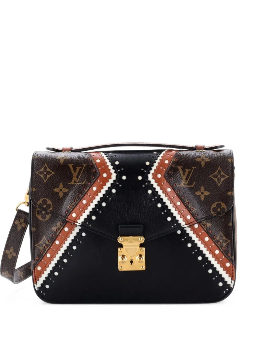 Pochette Metis Limited Edition Brogue Reverse Monogram Canvas and Leather crossbody bag