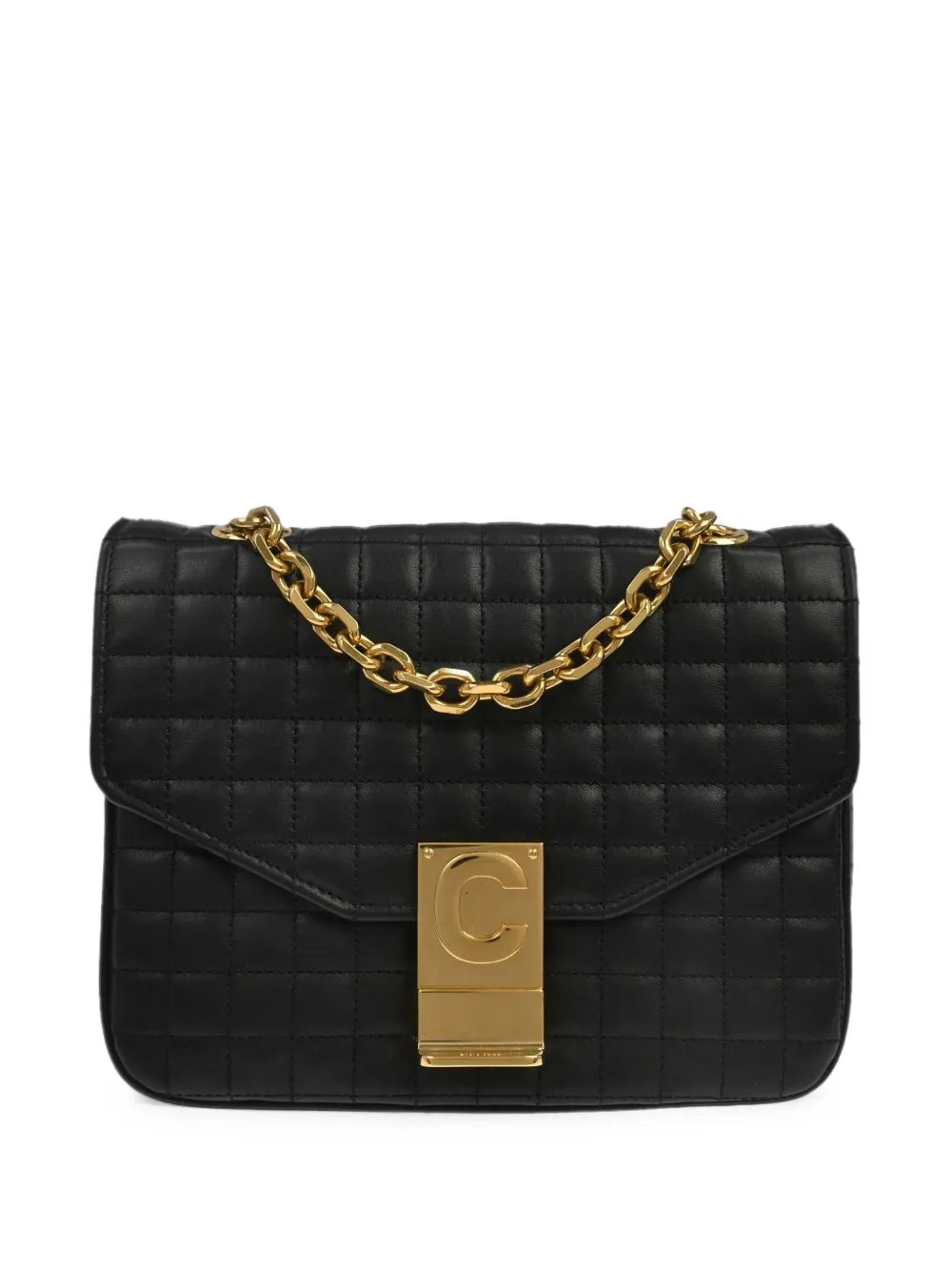 1990-2000s quilted chain shoulder bag