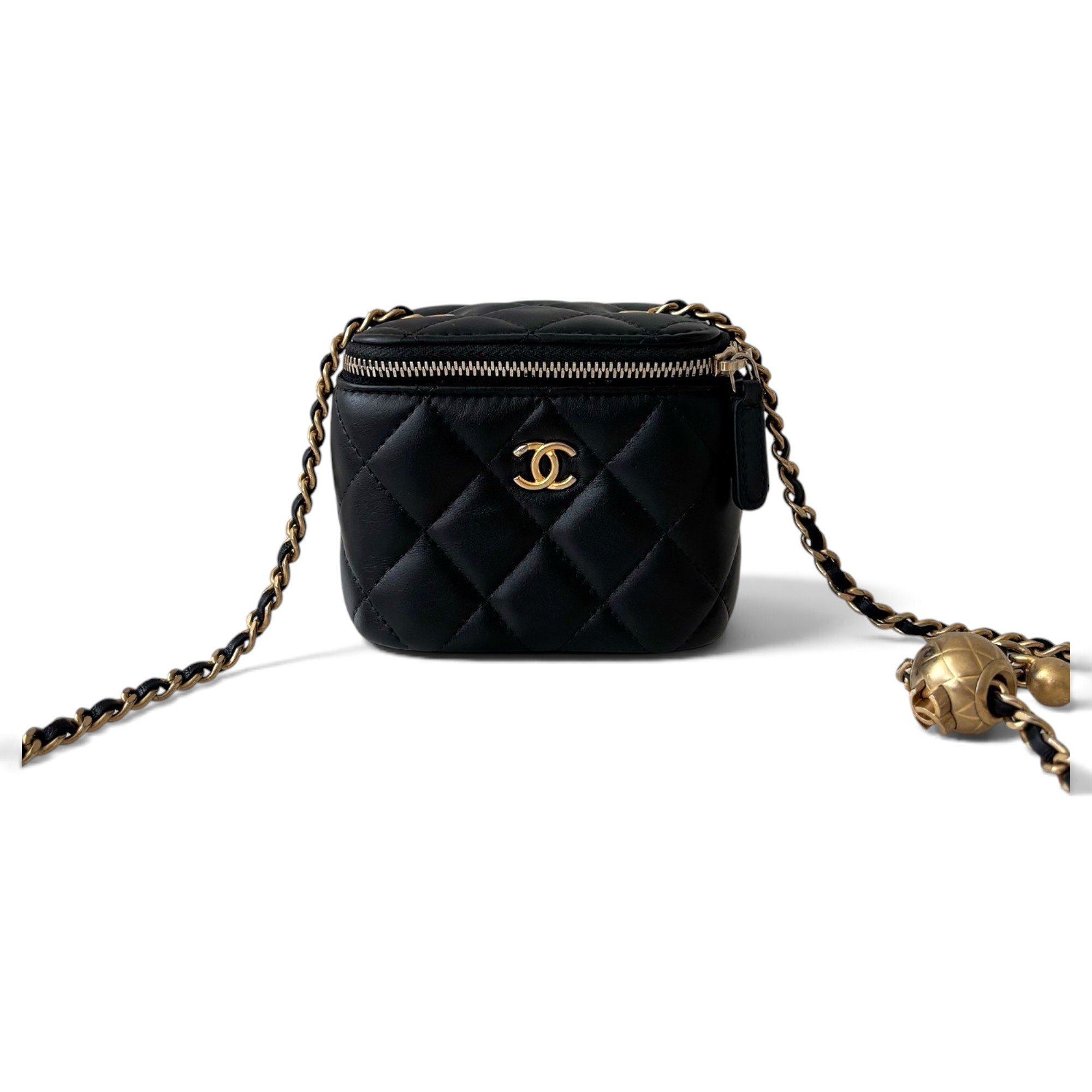 Trendy CC Vanity leather handbag