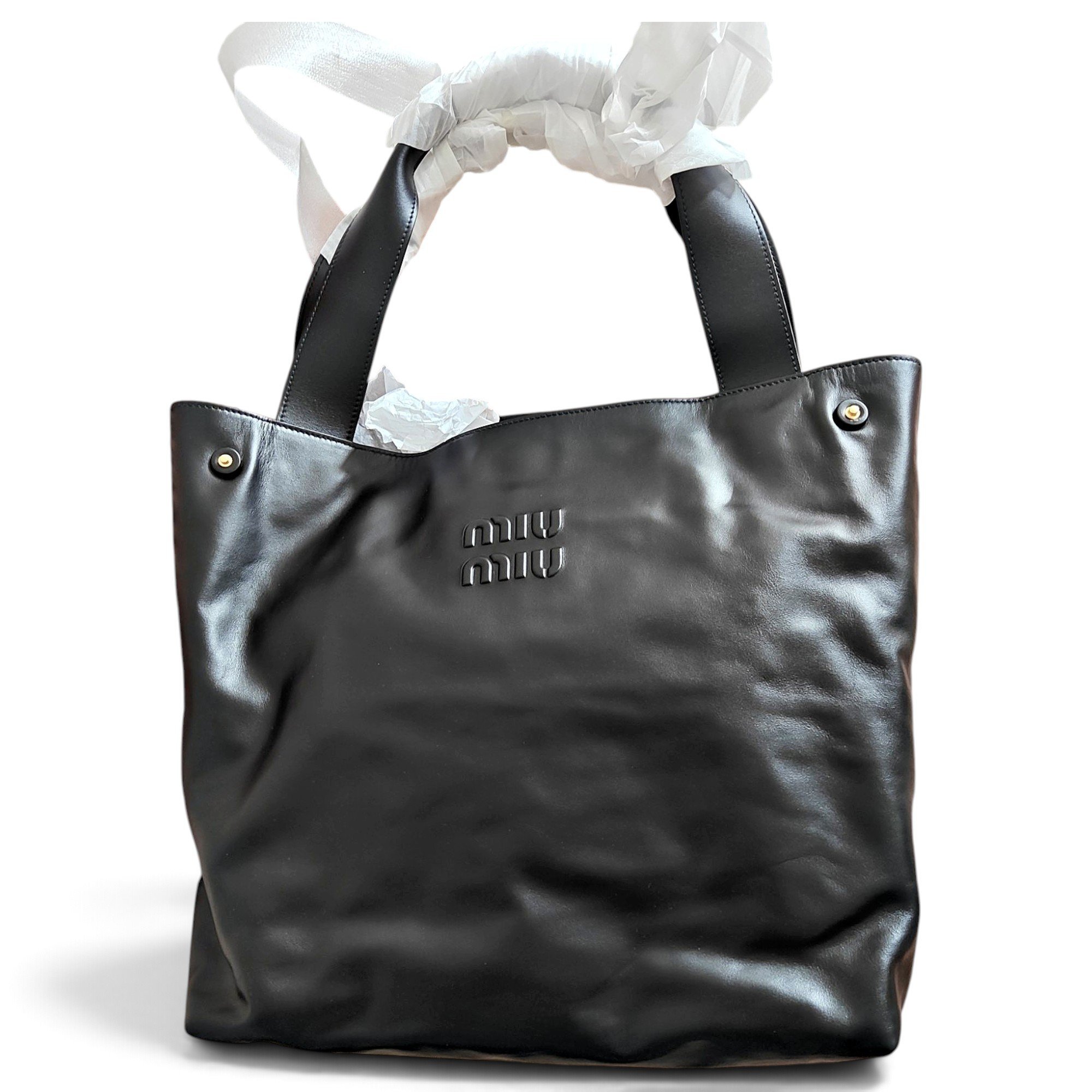 Leather tote