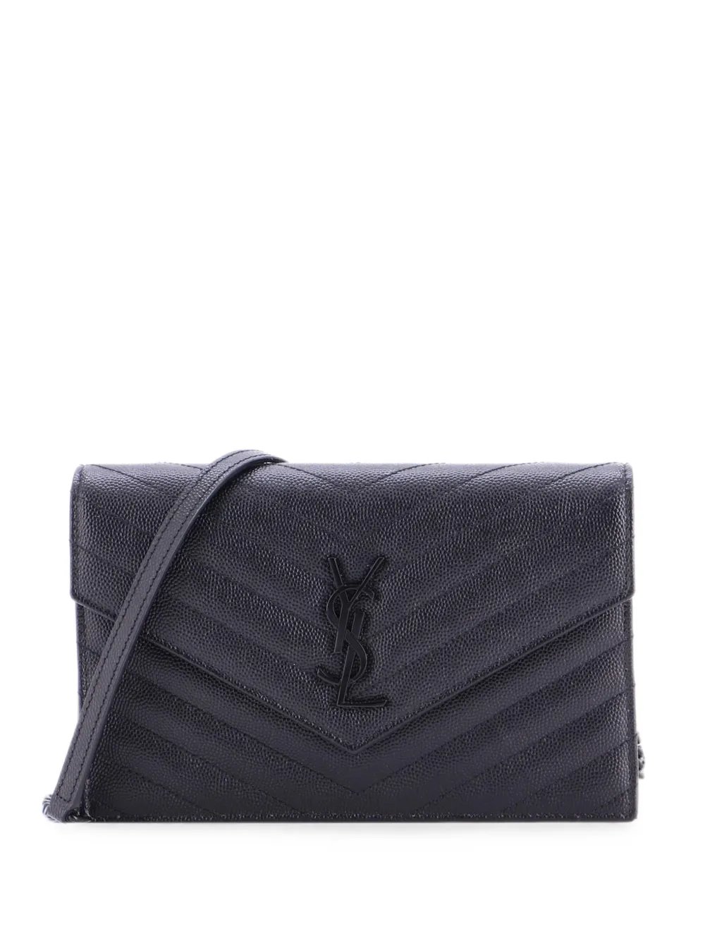 Classic Monogram Wallet on Chain Matelasse Chevron Leather Small crossbody bag