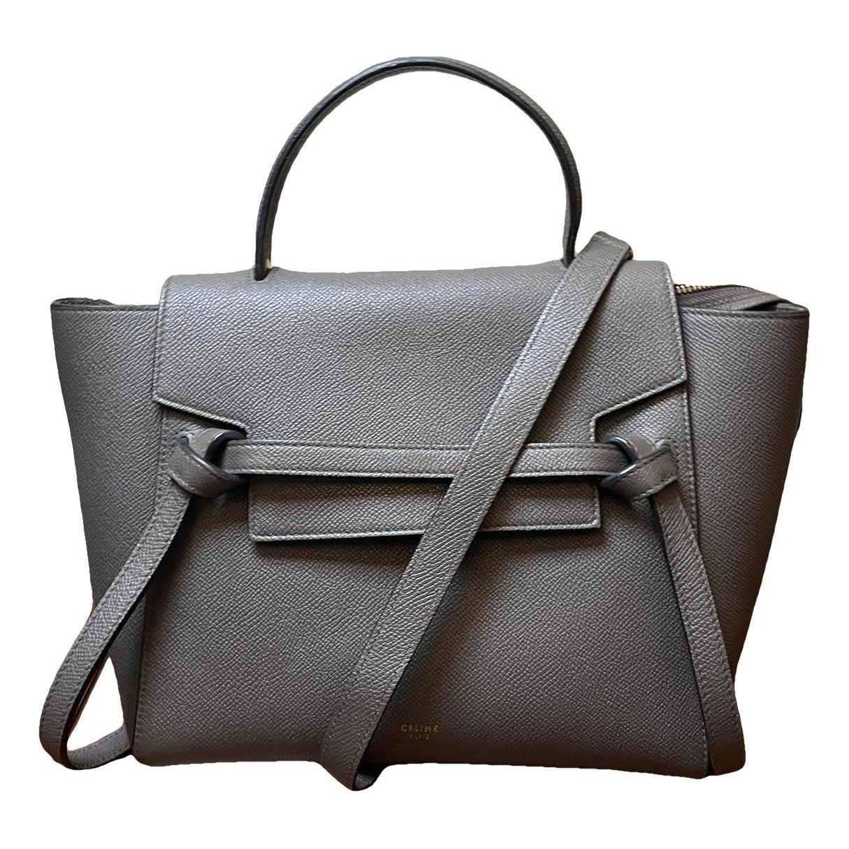 Belt leather handbag