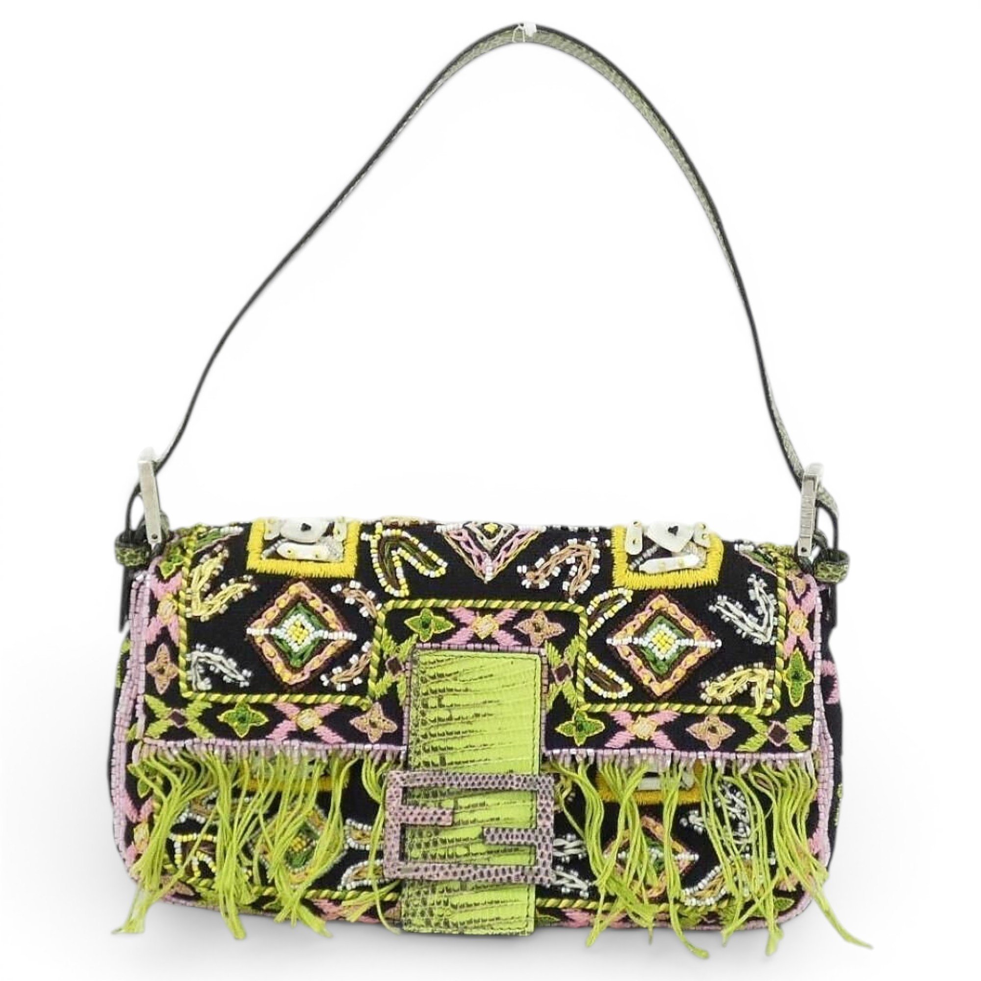 Baguette lizard handbag