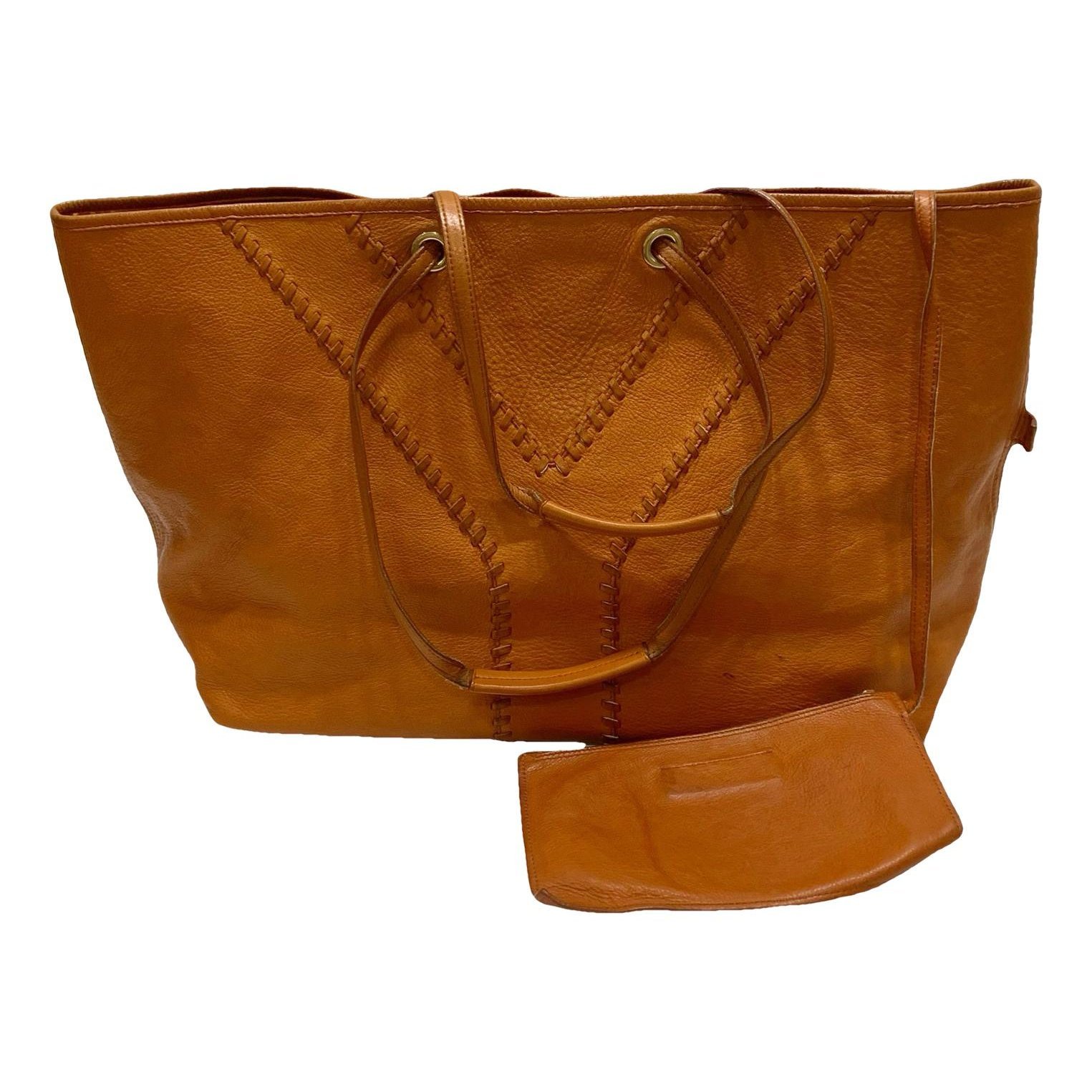 Y leather handbag