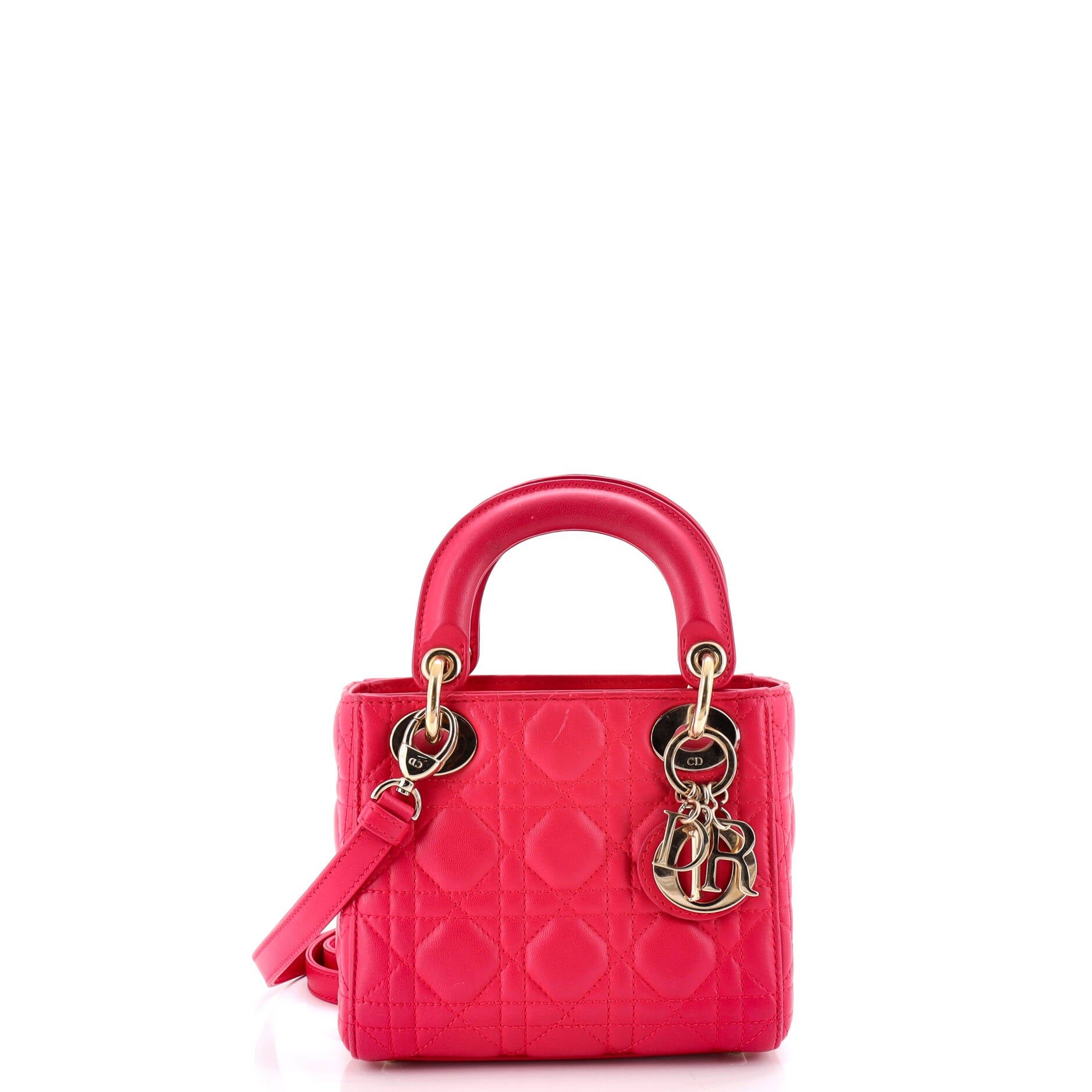 Dior Lady Dior Bag Cannage Quilt Lambskin Mini