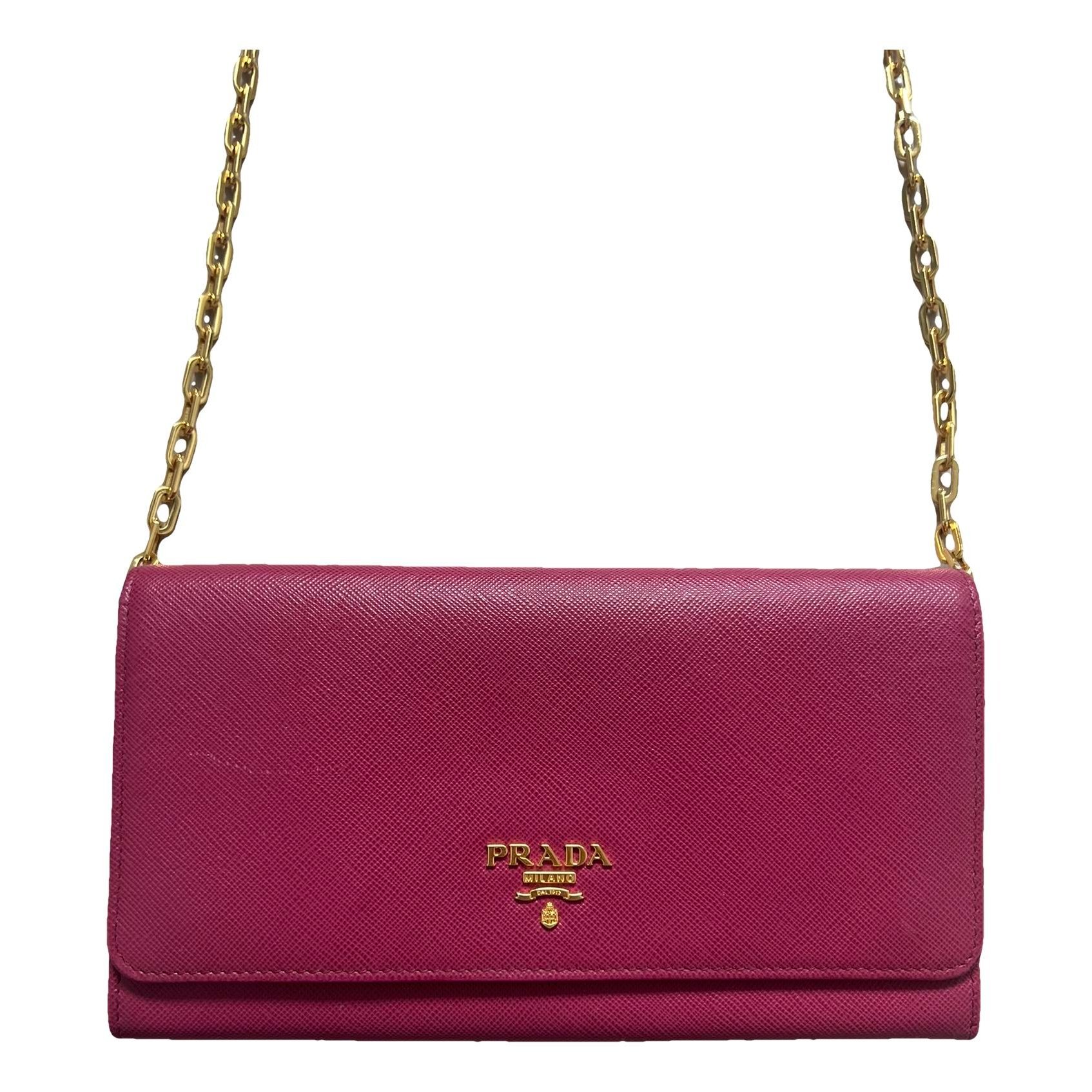 Leather clutch bag