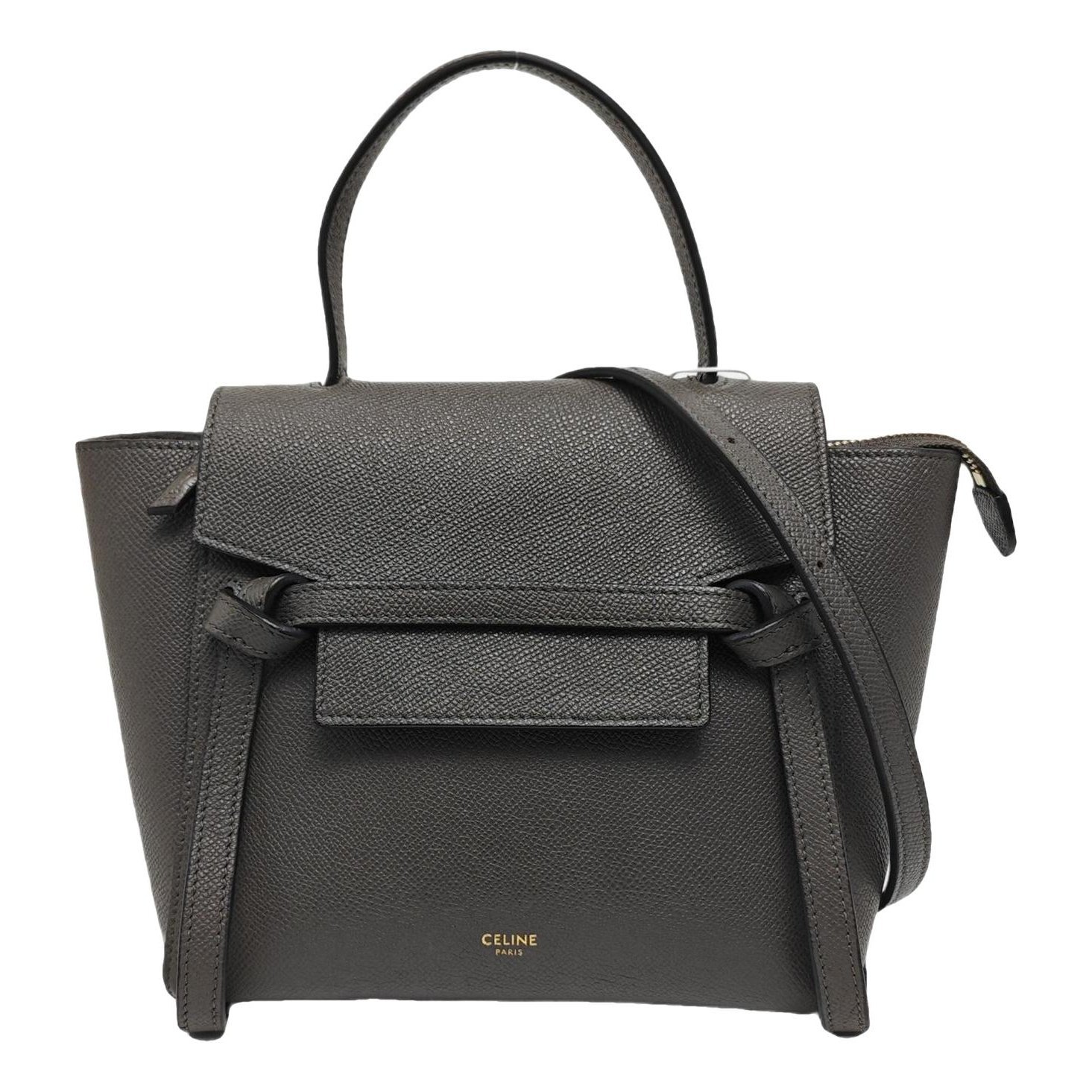 Belt leather handbag