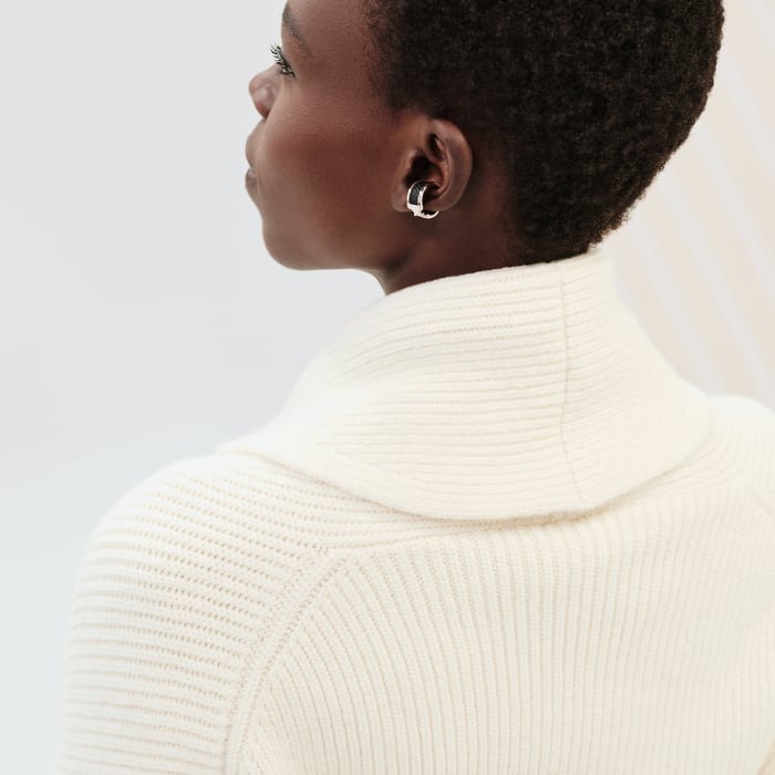 Blanc Naturel Belted Coat