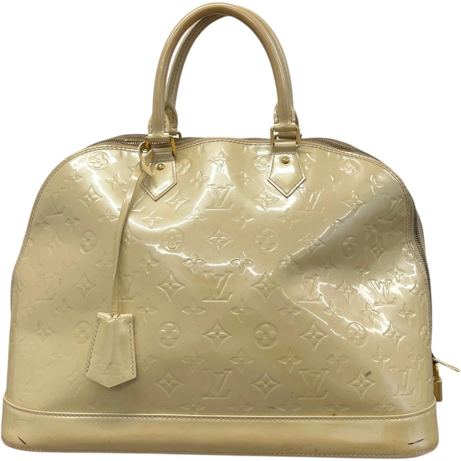 Patent leather handbag