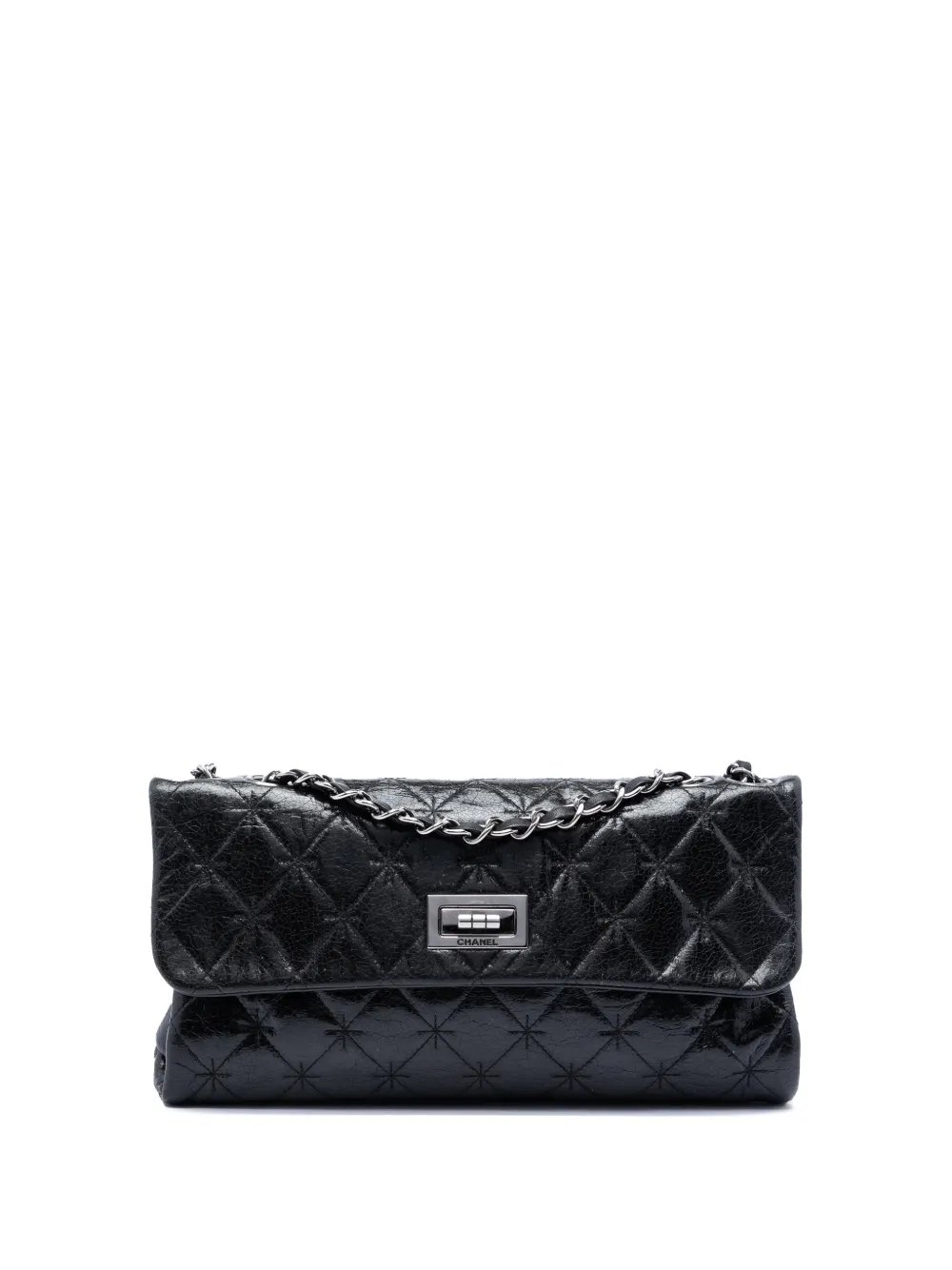 2005-2006 Glazed Crackled Calfskin Mademoiselle Flap shoulder bag
