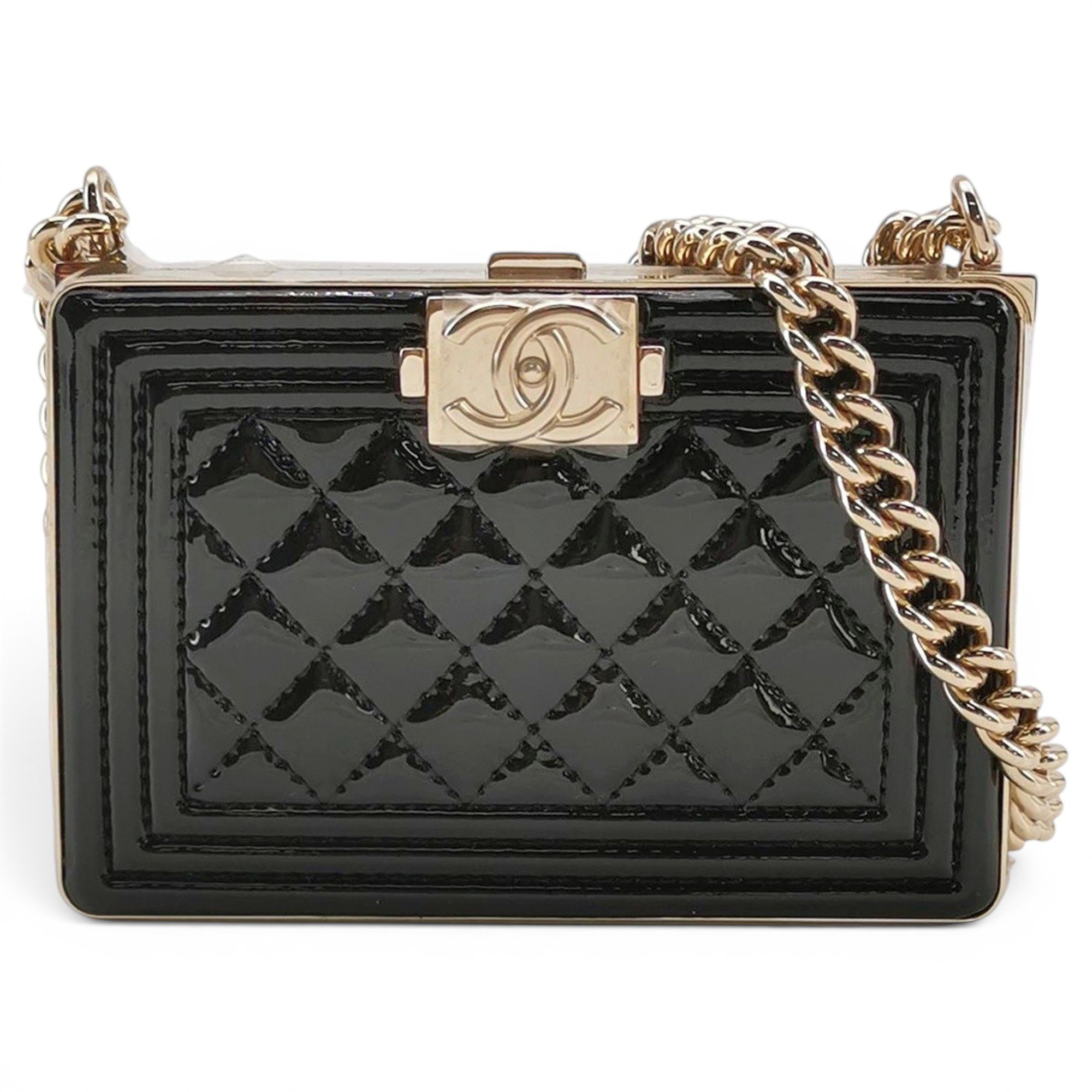 Boy patent leather crossbody bag
