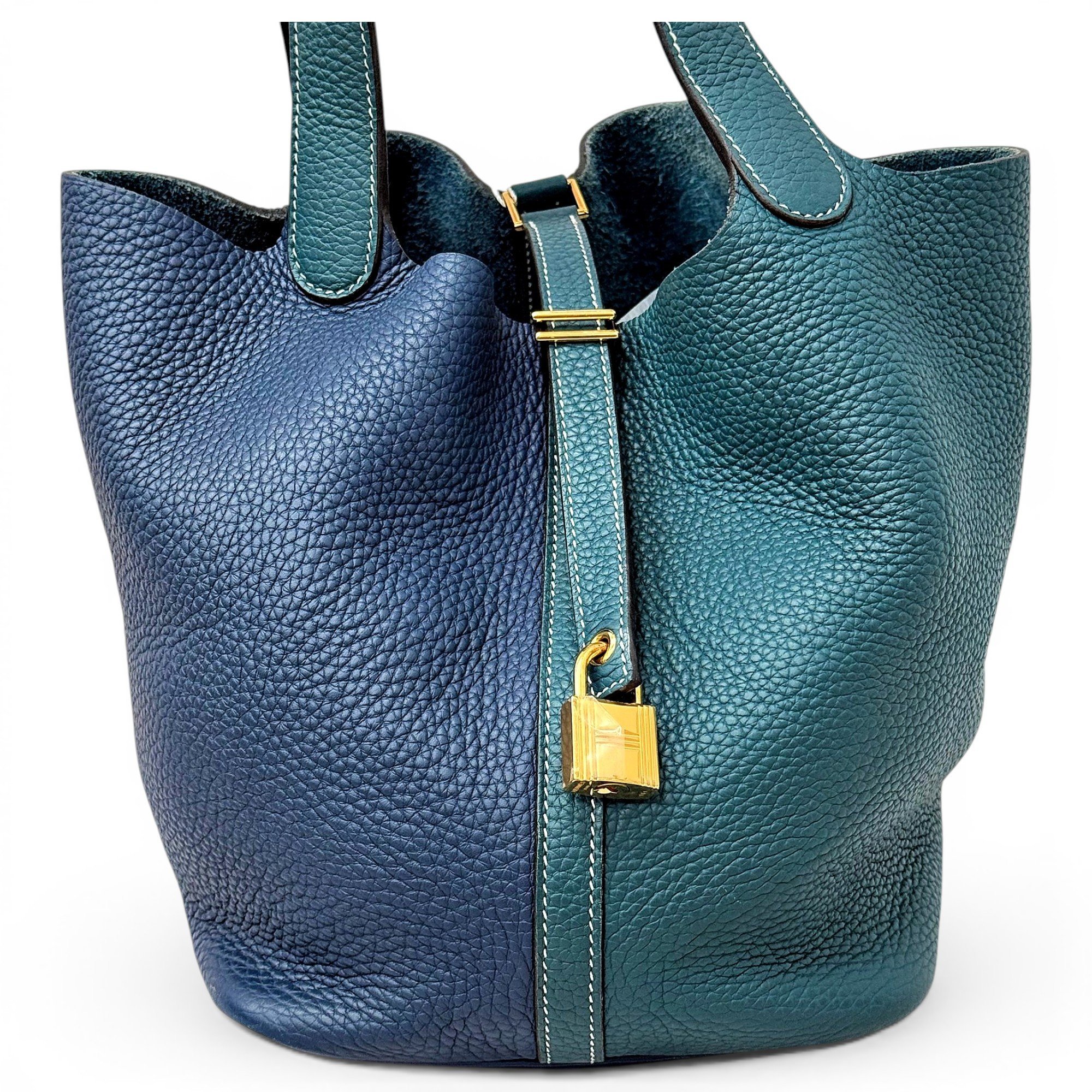 Picotin leather handbag
