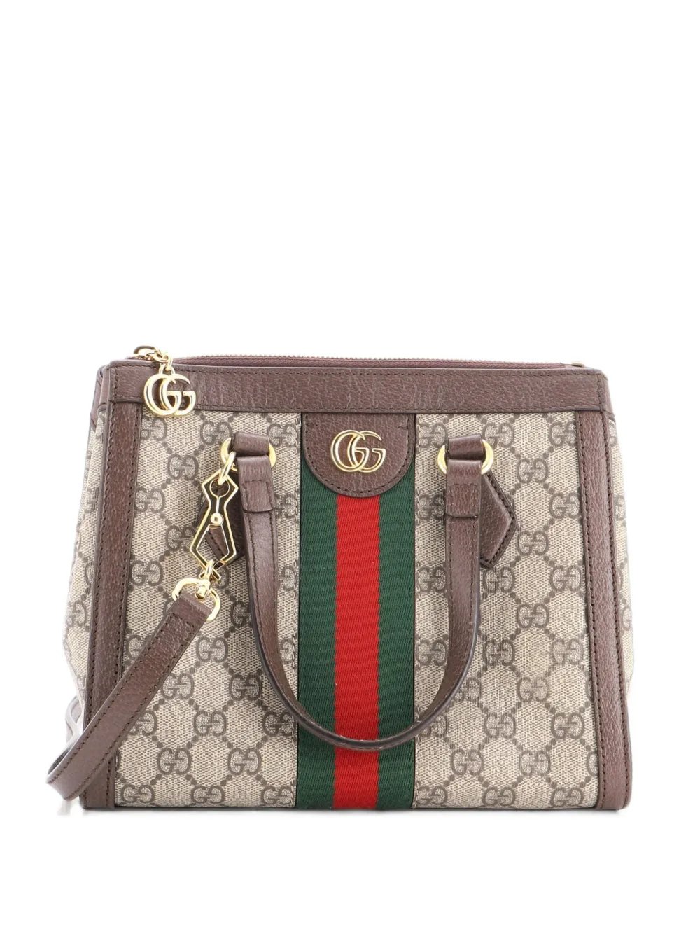Ophidia Top Handle GG Coated Canvas Small tote bag