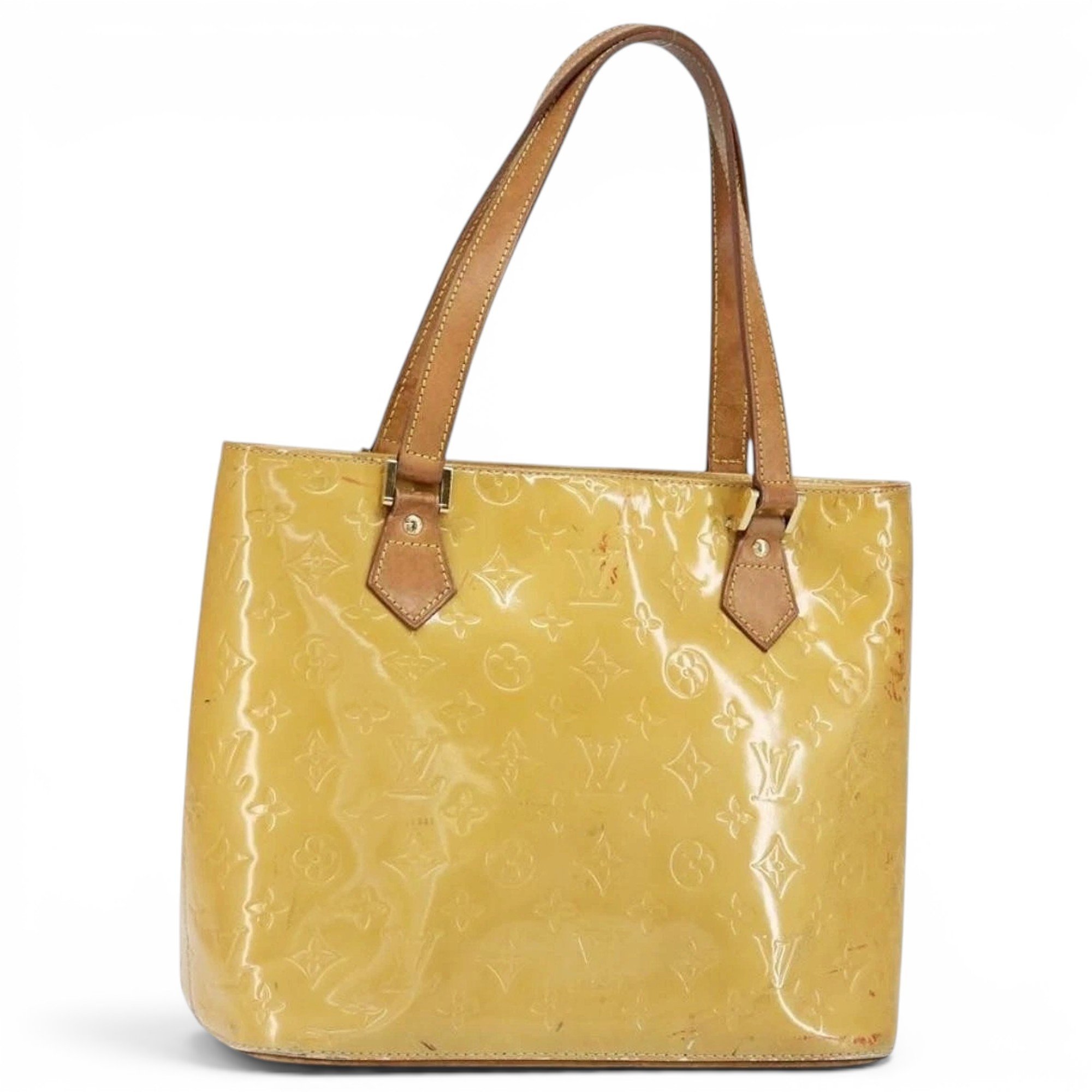 Patent leather handbag