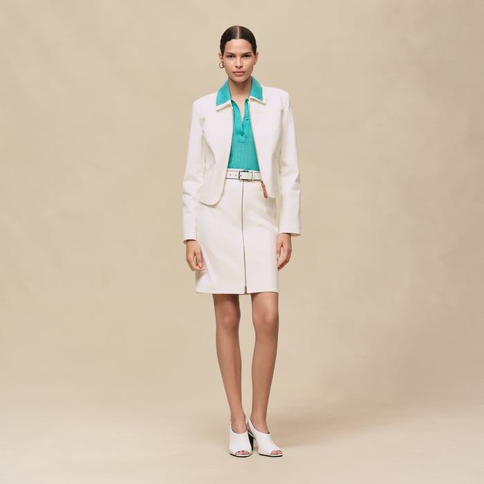 Blanc Naturel Double Cotton Twill Jacket