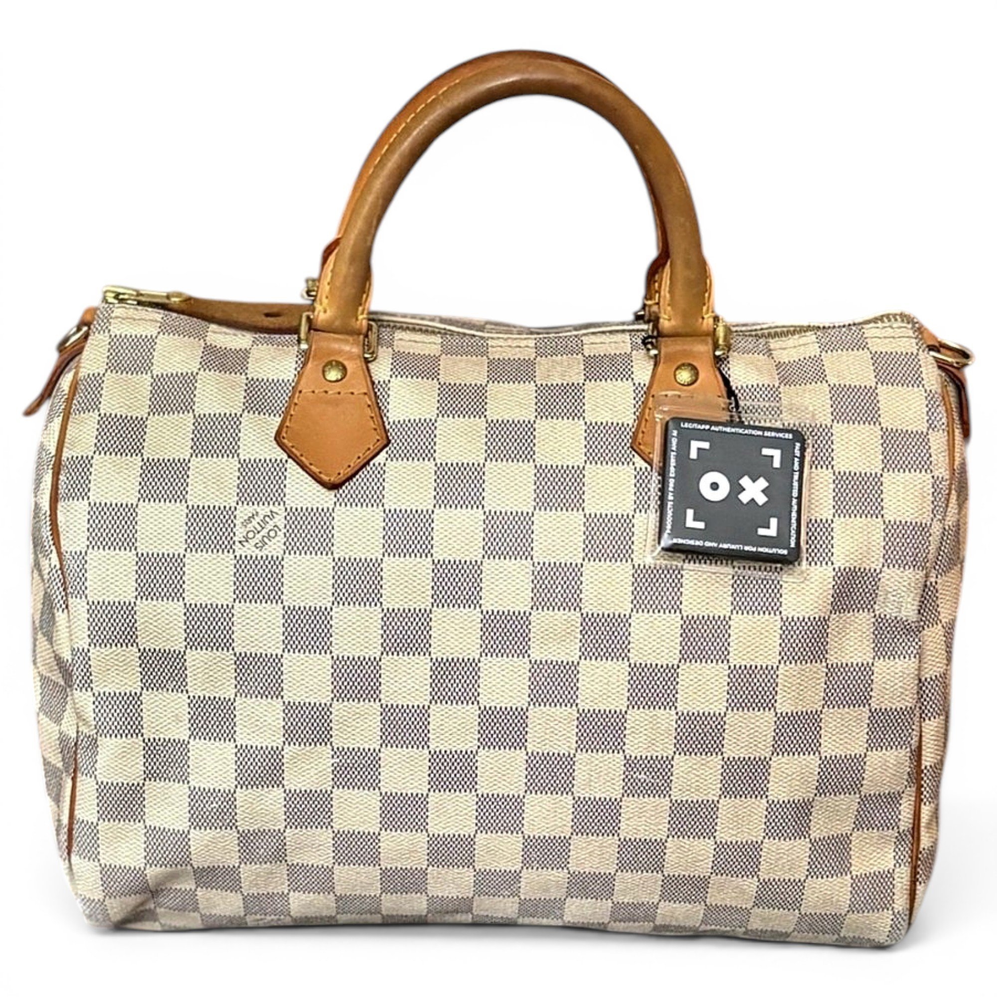 Speedy leather handbag