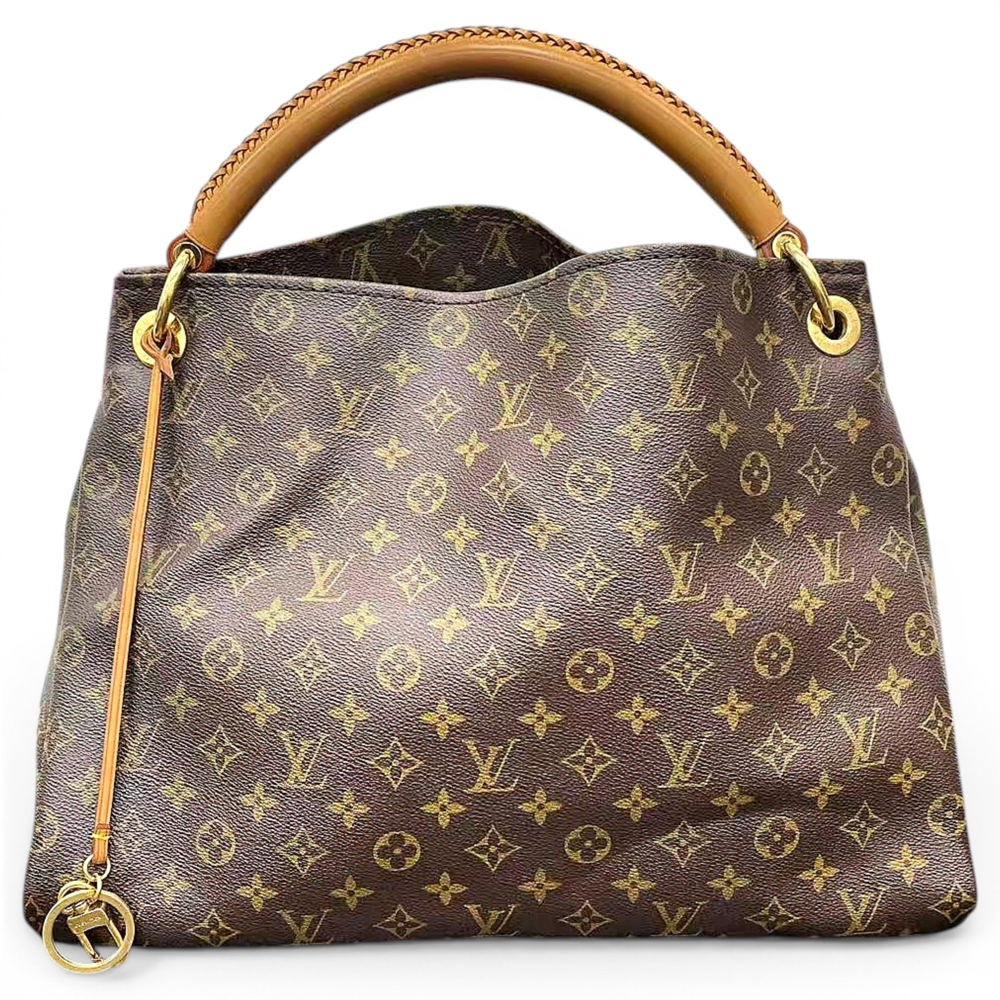 Artsy leather handbag