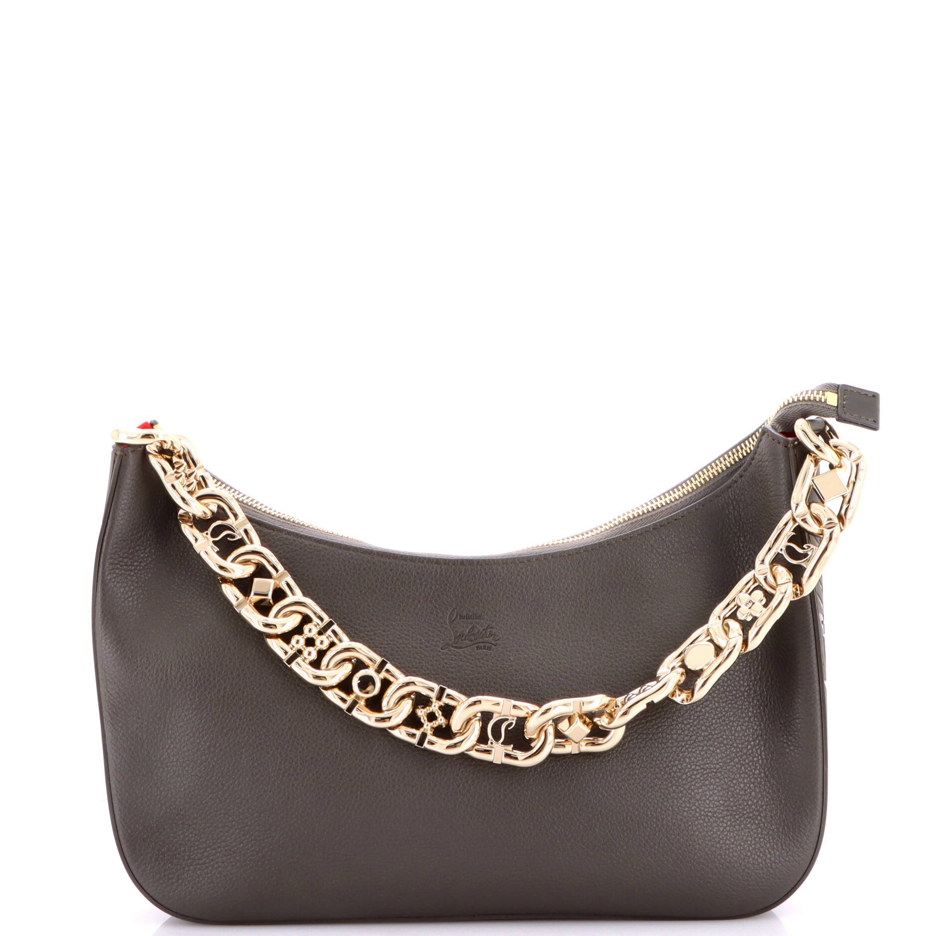 Loubila Chain Shoulder Bag Leather Large