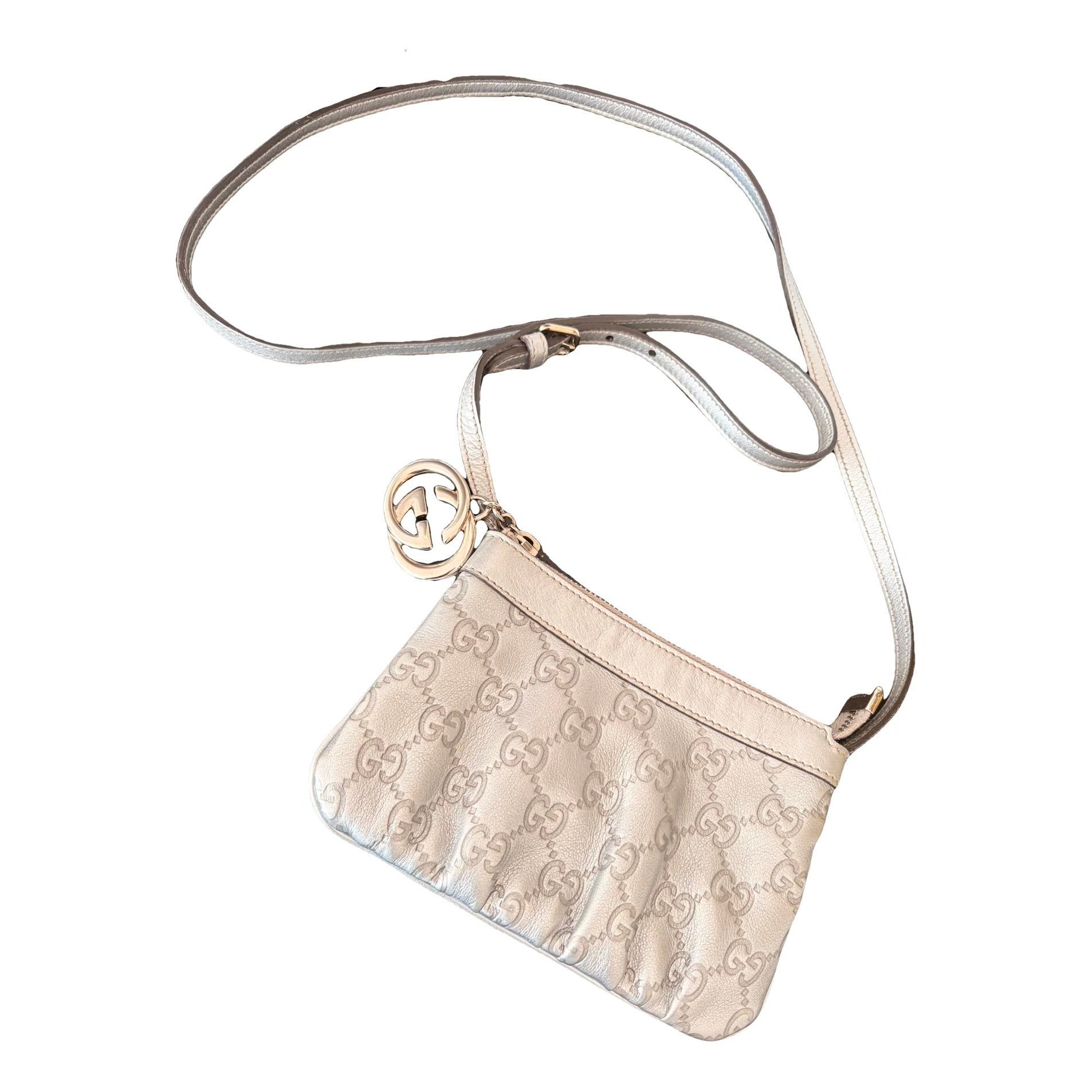 Leather clutch bag