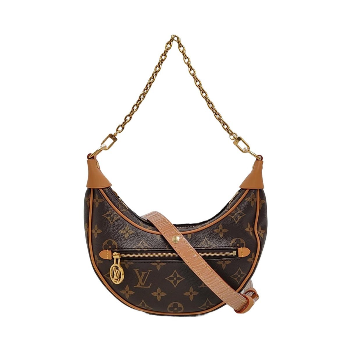 Loop leather crossbody bag
