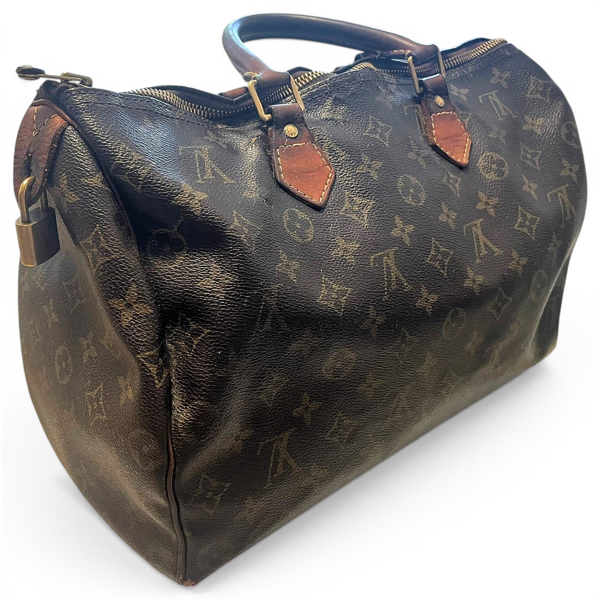Speedy leather handbag