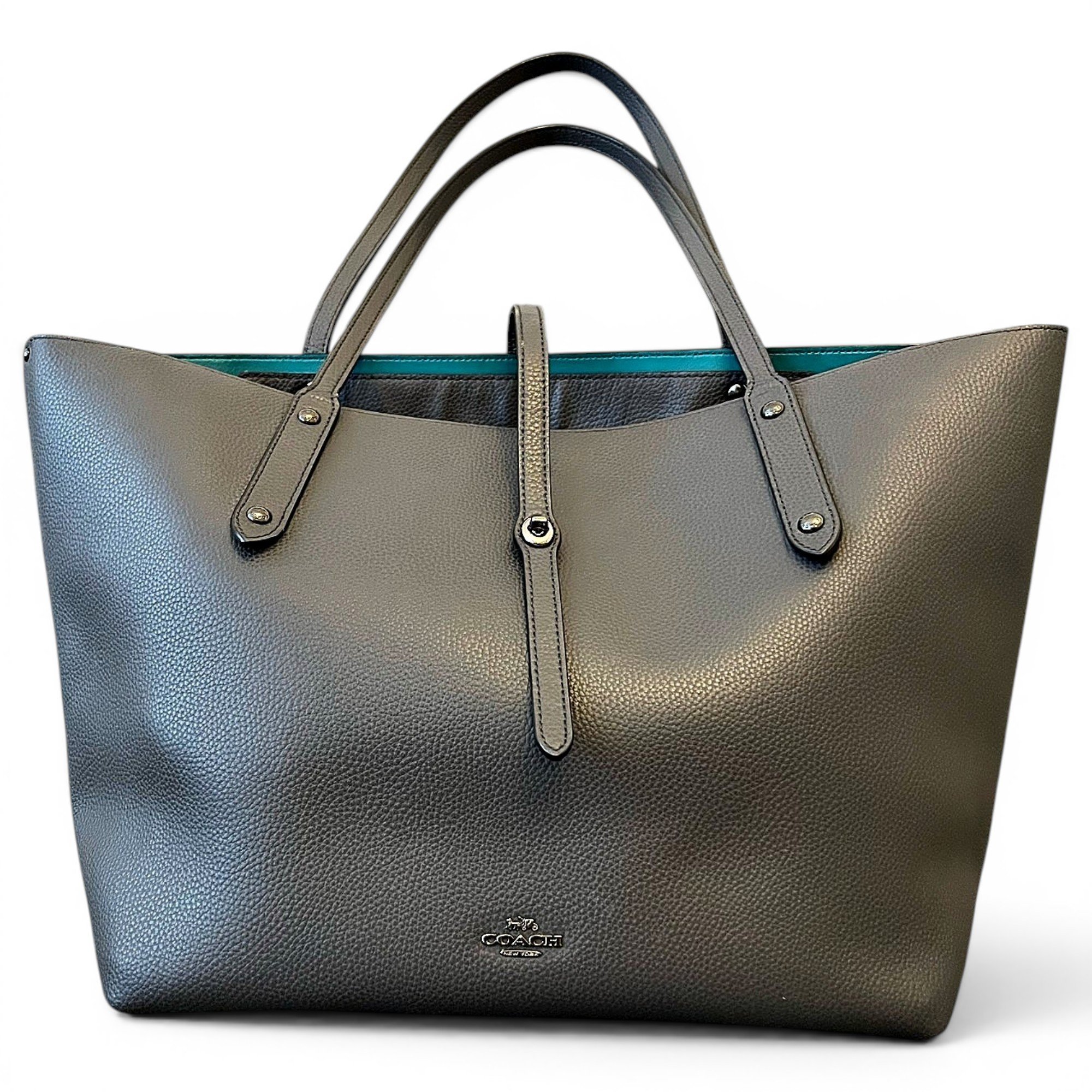 CITY ZIP TOTE leather tote